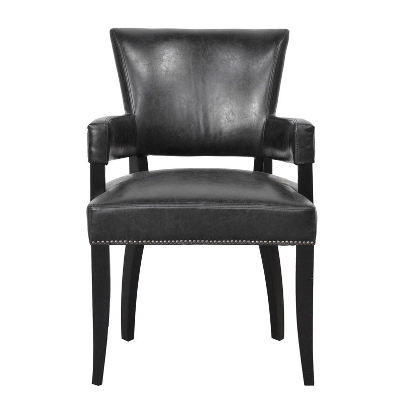 Ronan Black Arm Chair - Ornate Home