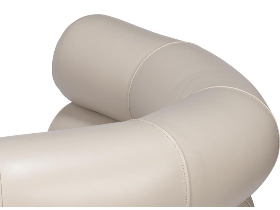Rondo White Occasional Leather Chair - Ornate Home