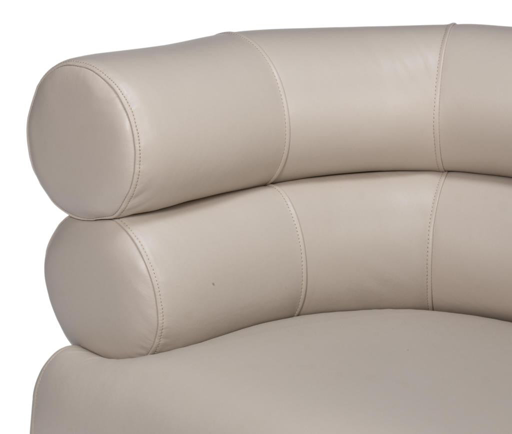 Rondo White Occasional Leather Chair - Ornate Home