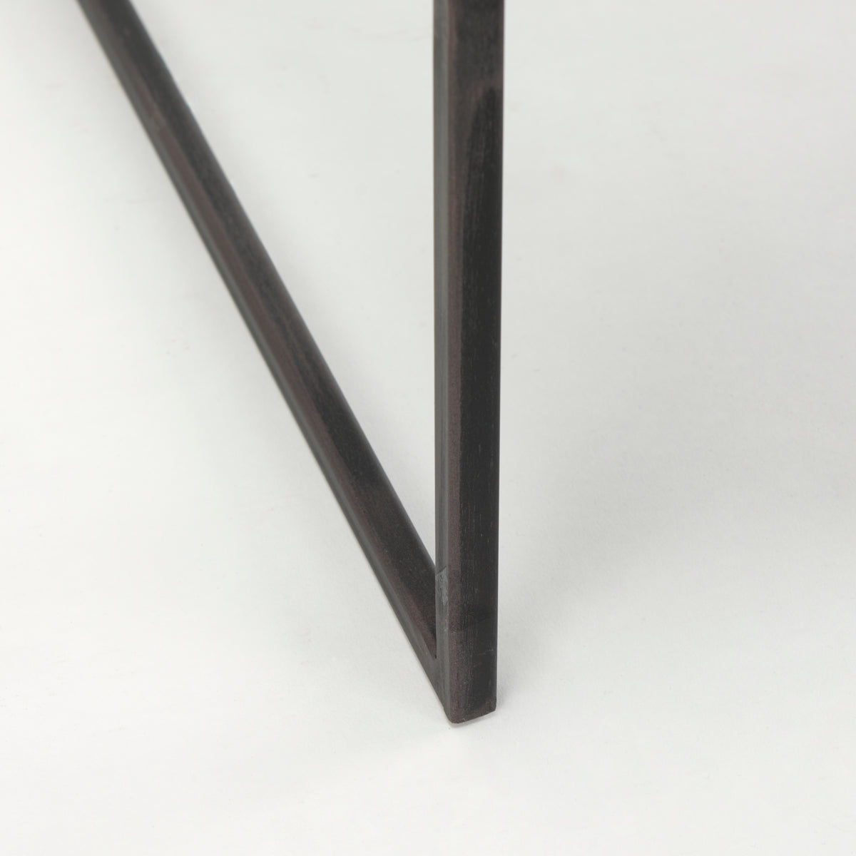 Ronin Black Square 2-Tier Wood Metal Accent Table - Ornate Home