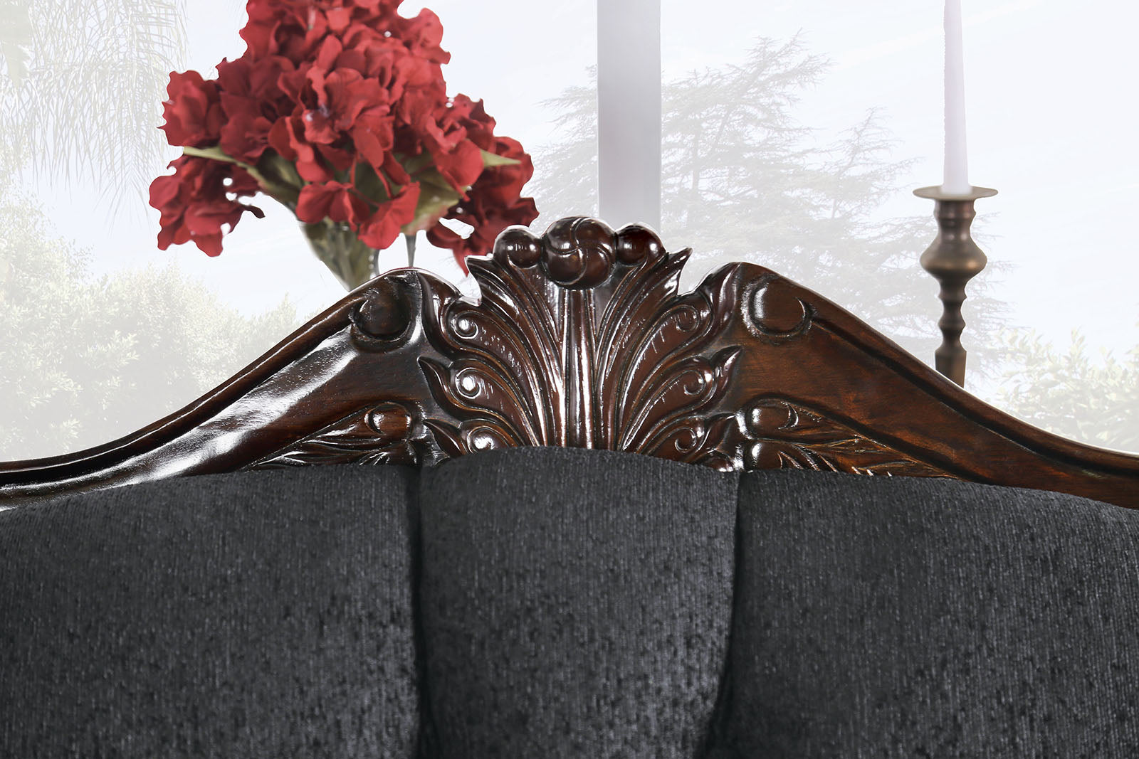 Ronja Black Loveseat - Ornate Home