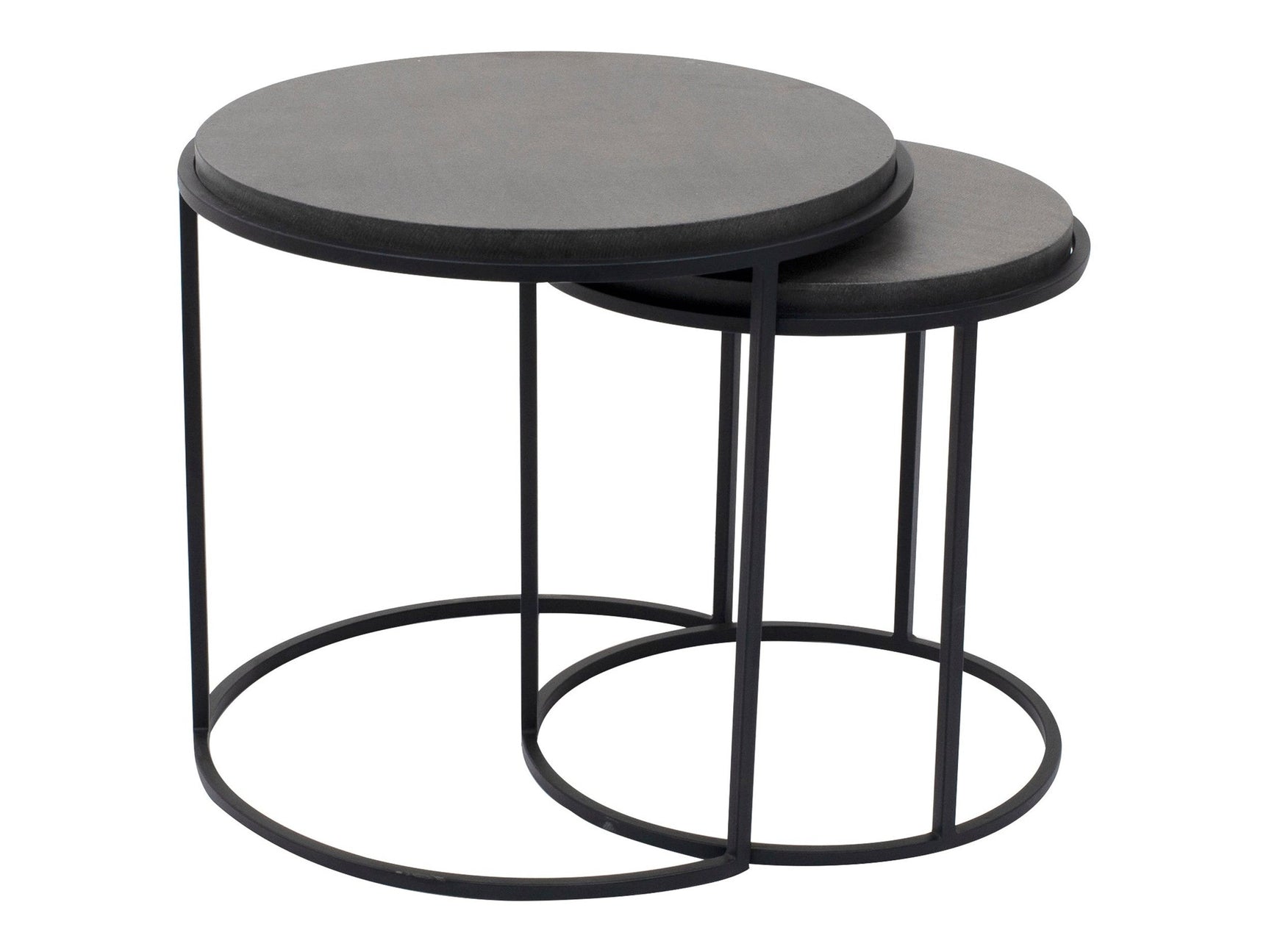Roost Black Nesting Tables Set Of 2 - Ornate Home