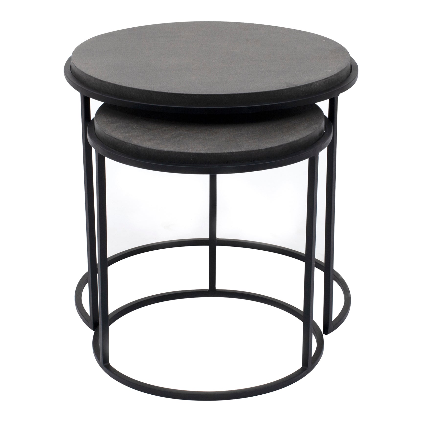 Roost Black Nesting Tables Set Of 2 - Ornate Home