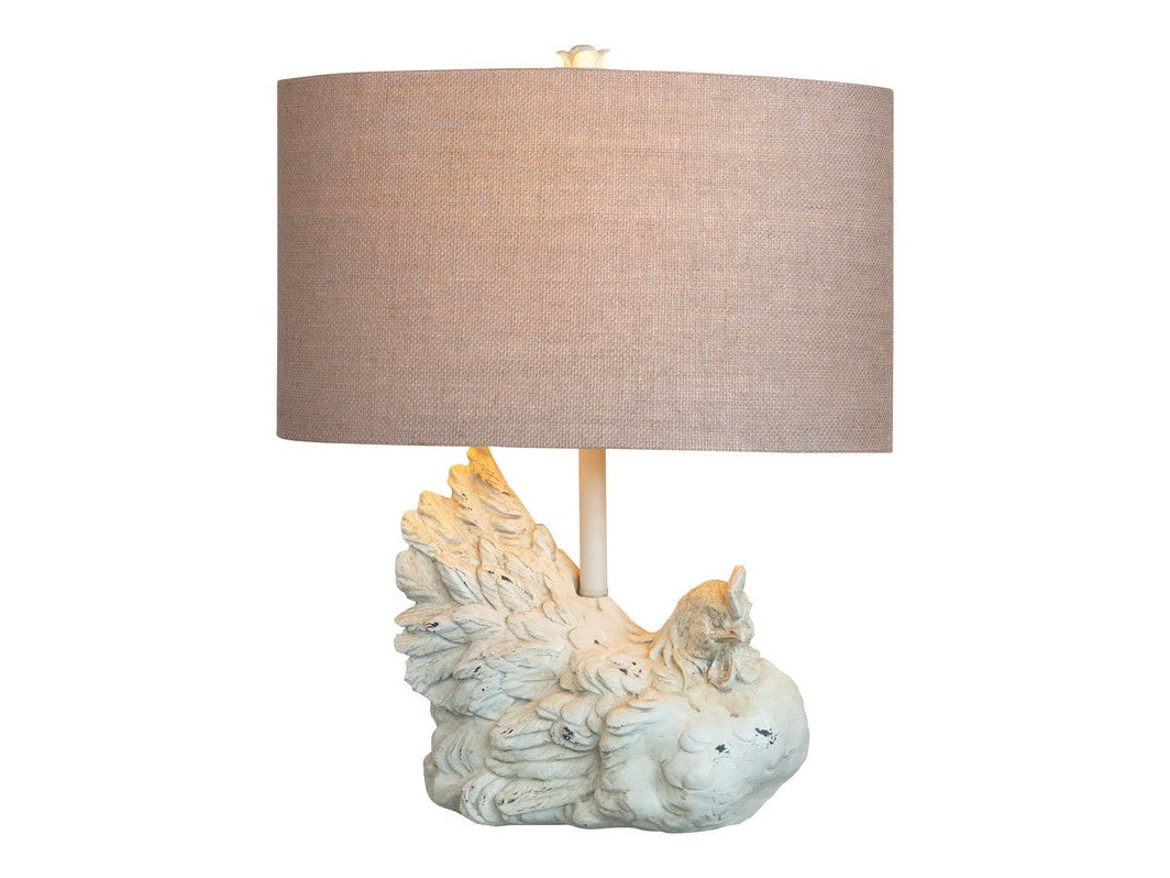 Rooster White Table Lamp (Set of 2) - Ornate Home