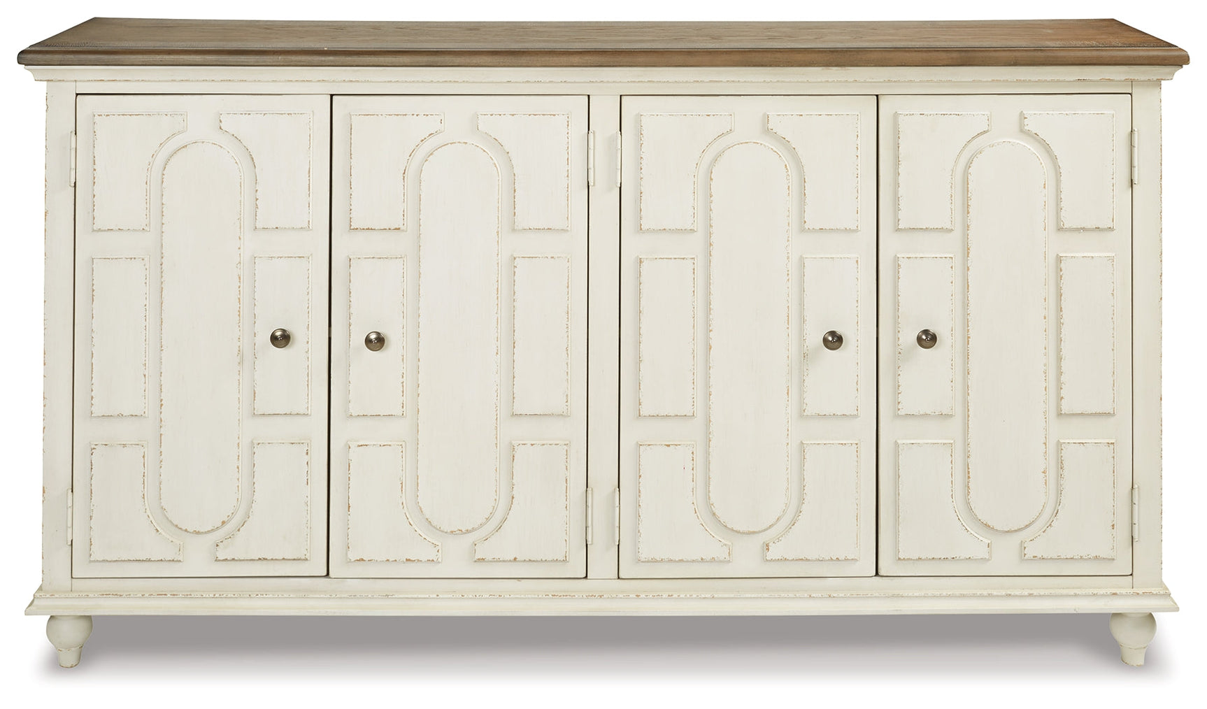 Roranville Antique White Accent Cabinet - Ornate Home