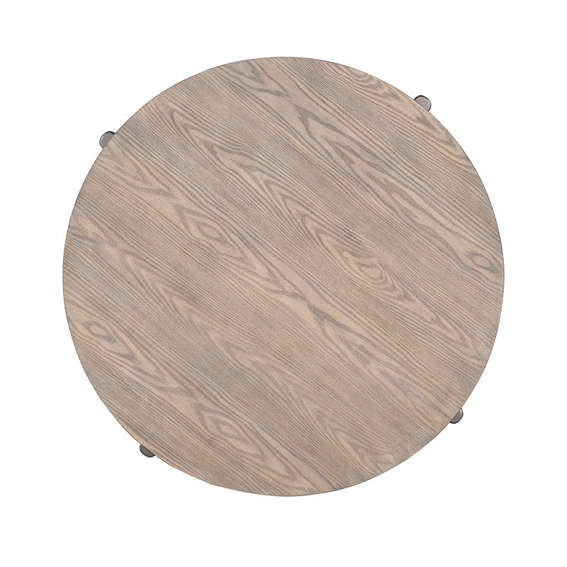 Roros Natural Round Cocktail Table - Ornate Home