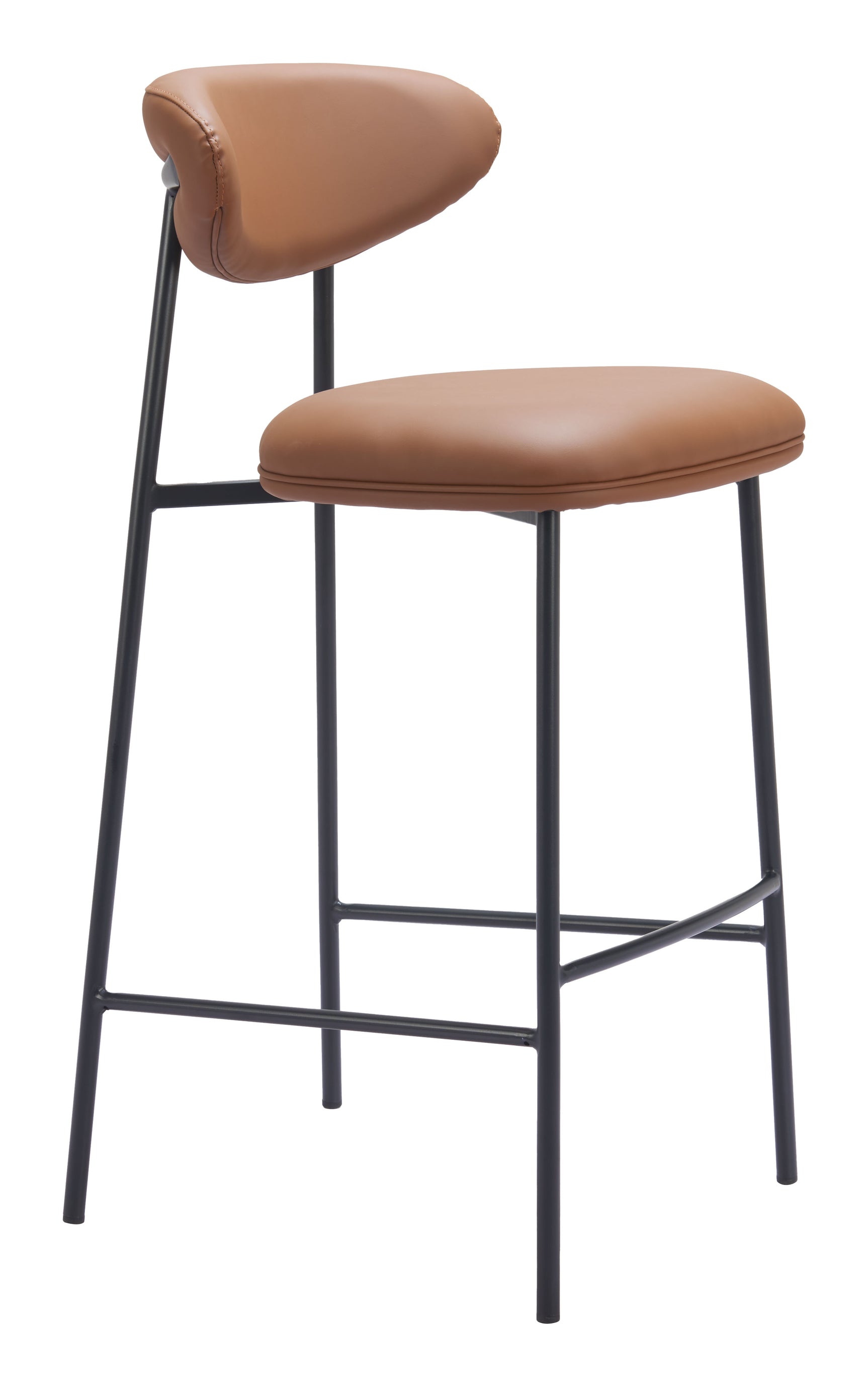 Rorun Brown Barstool (Set of 2) - Ornate Home