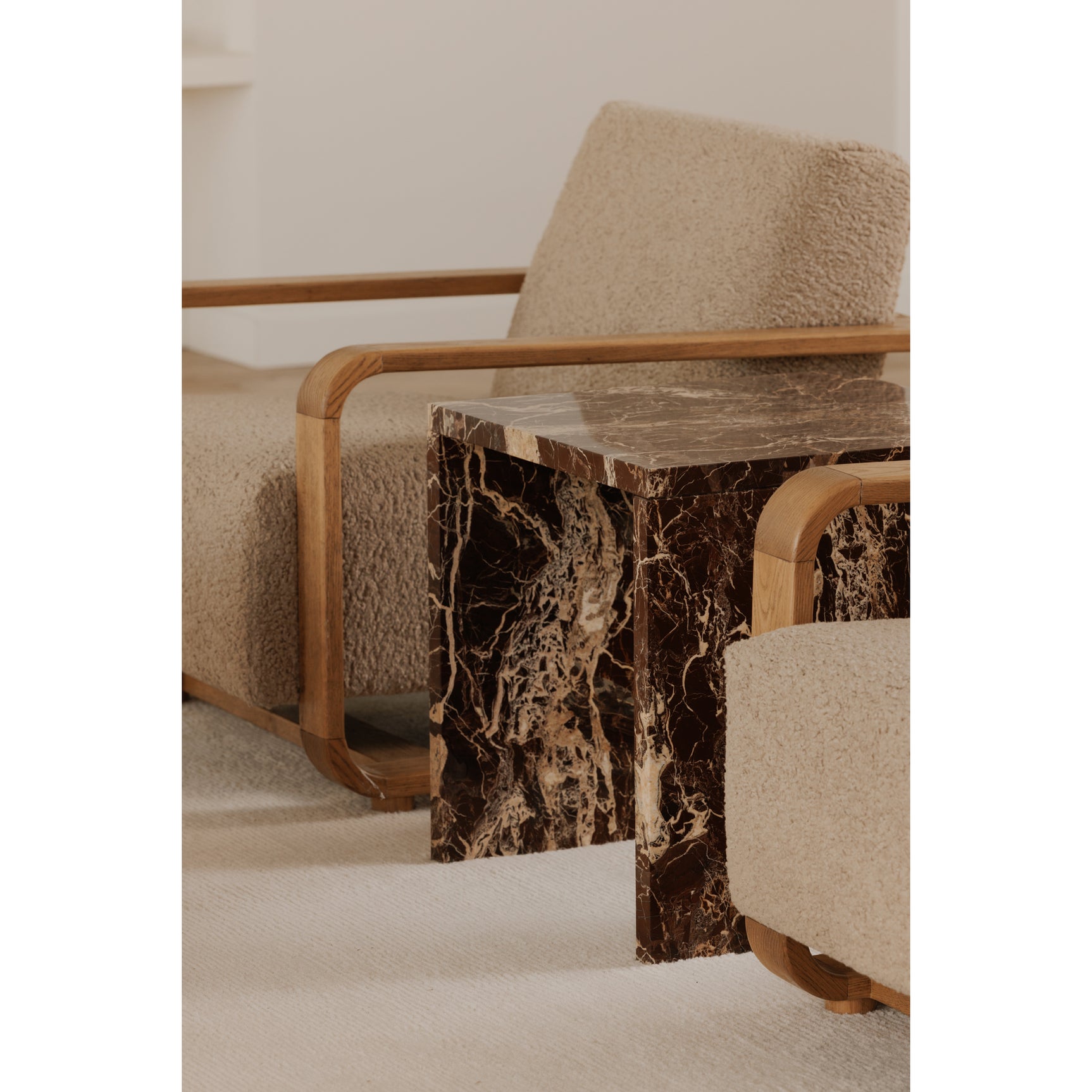 Rosa Rosso Levanto Marble Accent Table - Ornate Home