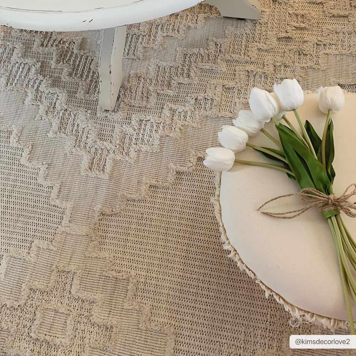 Rosales Cream High&Low Area Rug - Ornate Home