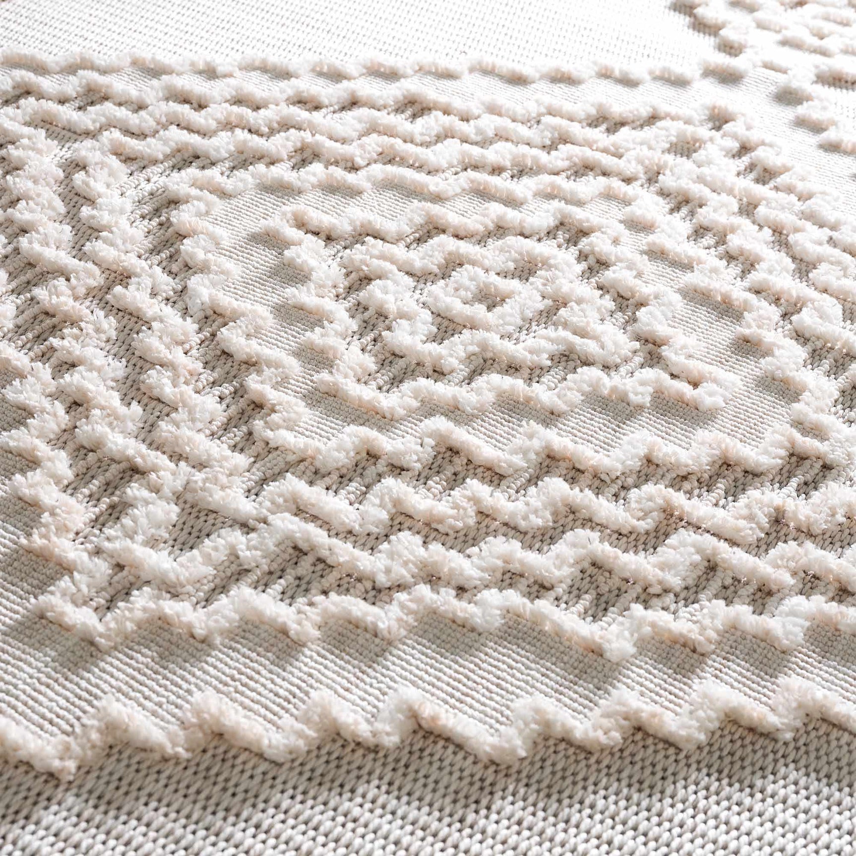 Rosales Cream High&Low Area Rug - Ornate Home