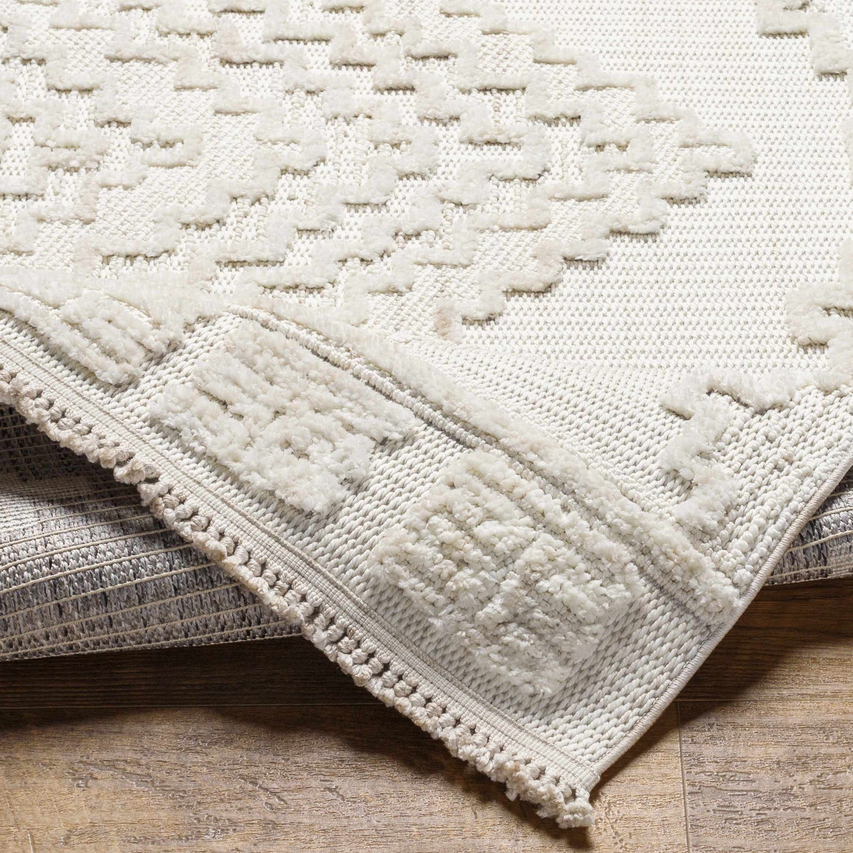 Rosales Cream High&Low Area Rug - Ornate Home