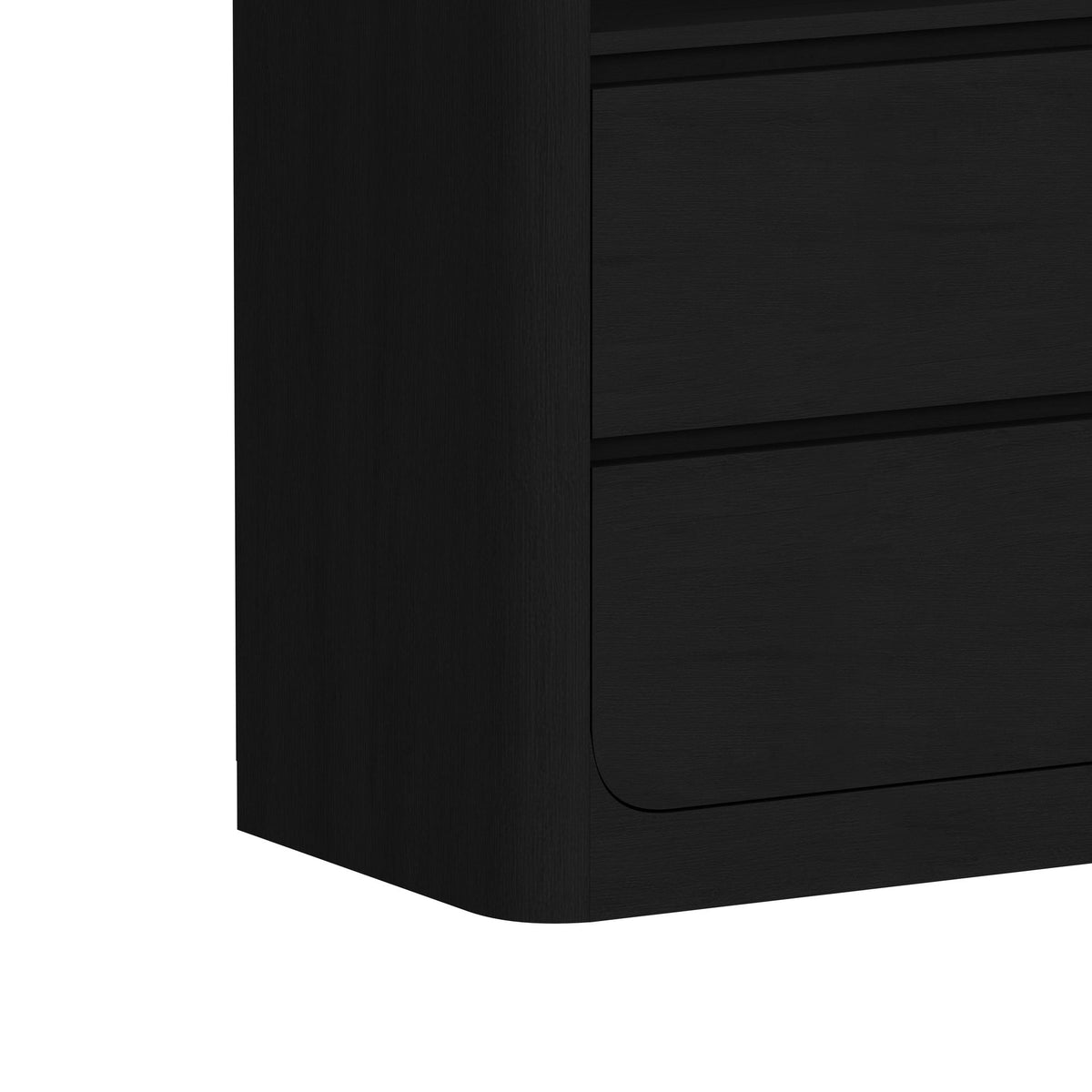 Rosalie Black 3-Piece Entertainment Center with 82" TV Console - Ornate Home