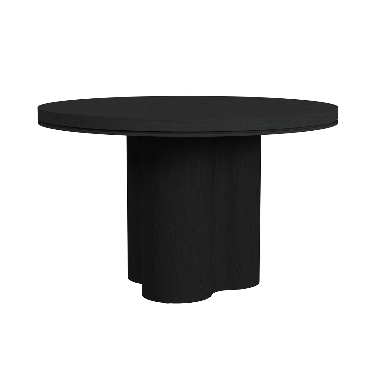 Rosalie Black 5-Piece Standard Height Dining Set with Round Table & Four Chairs - Ornate Home
