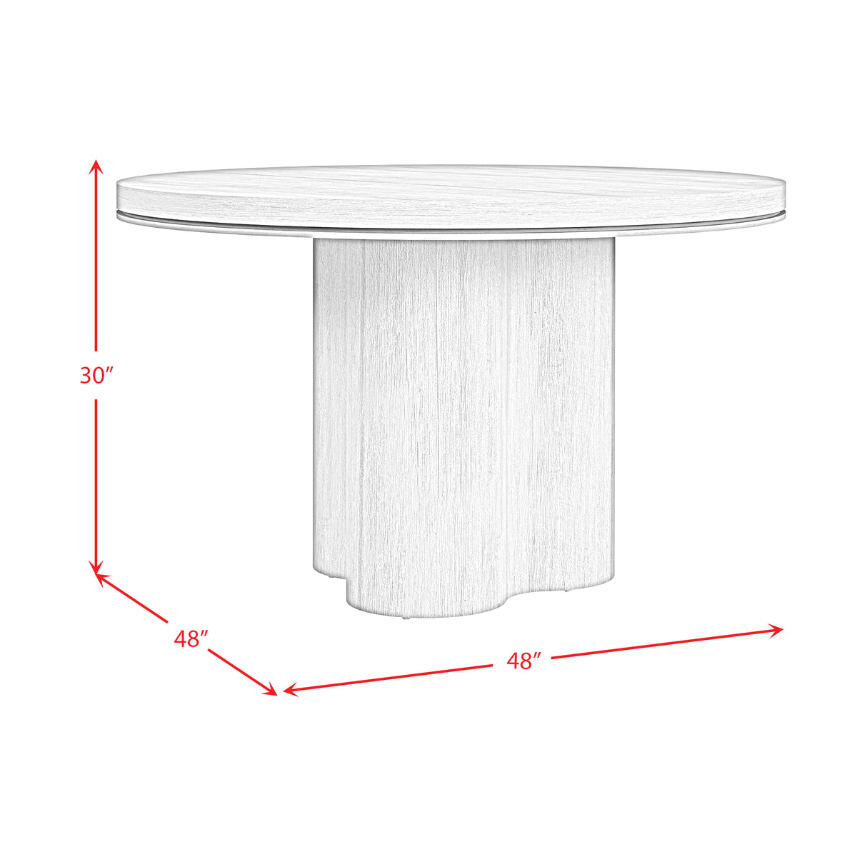 Rosalie Black Round Dining Table - Ornate Home