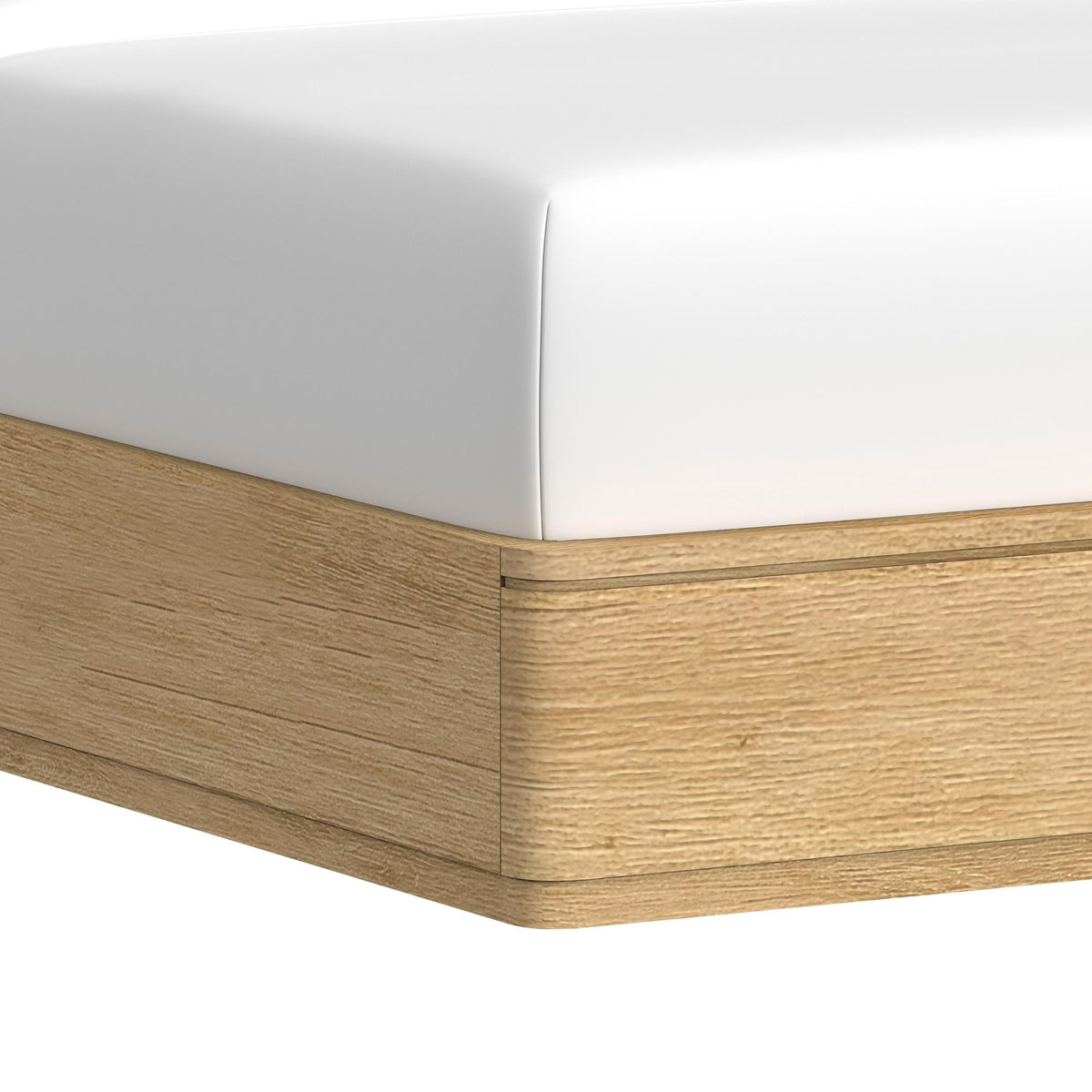Rosalie Natural Queen UPH Bed - Ornate Home