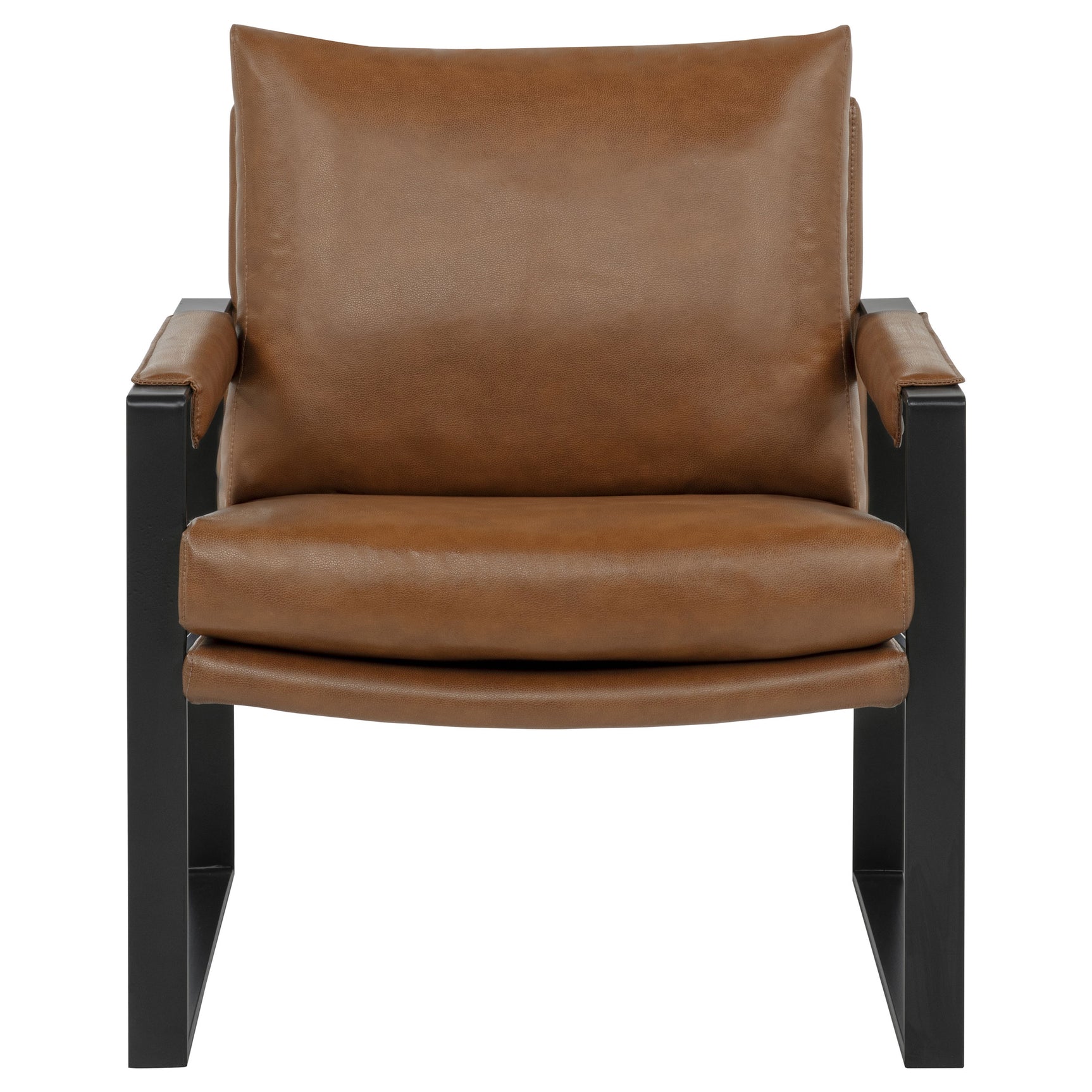 Rosalind Brown Upholstered Track Arm Accent Chair - Ornate Home