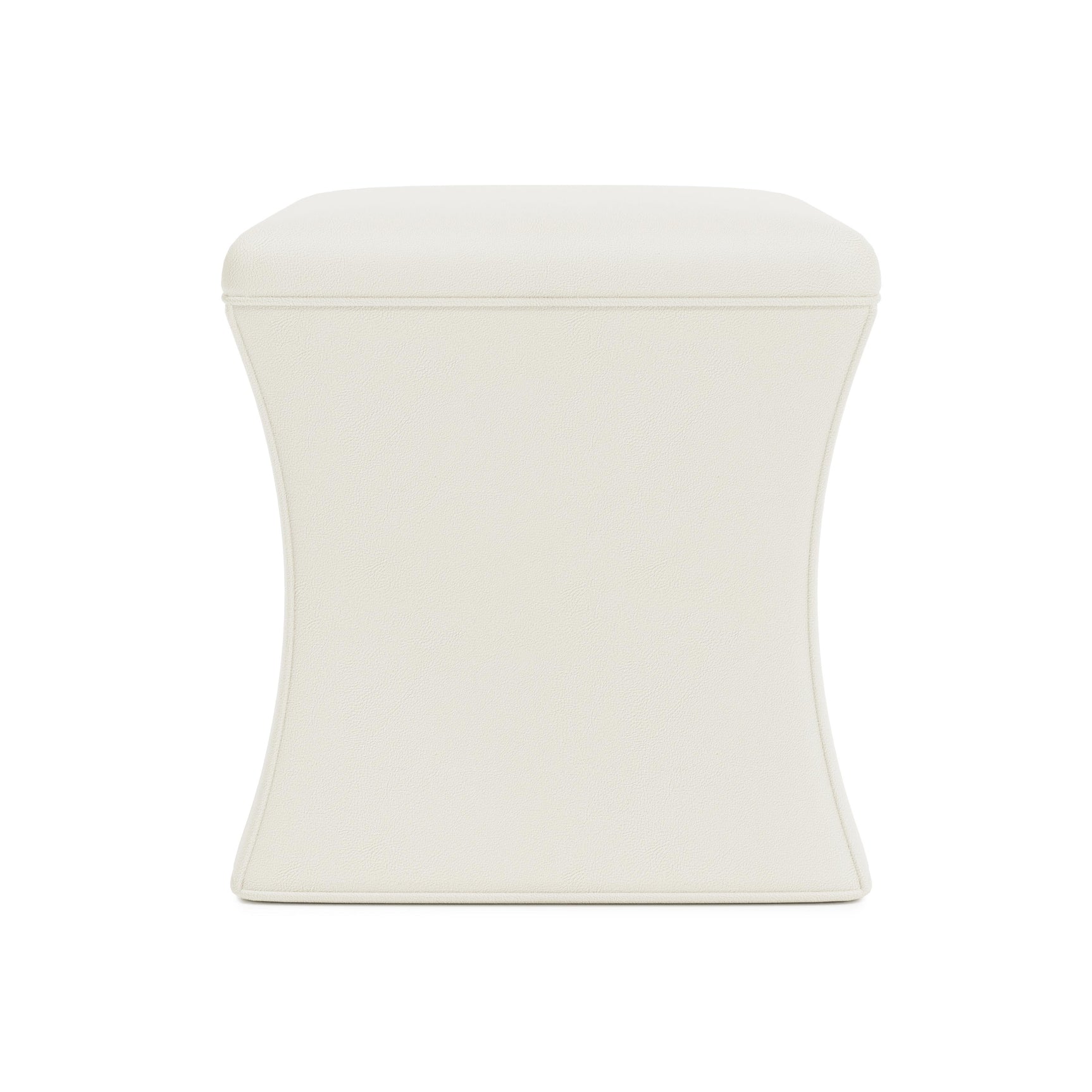 Roscoe Ivory Ottoman Without Nails - Ornate Home