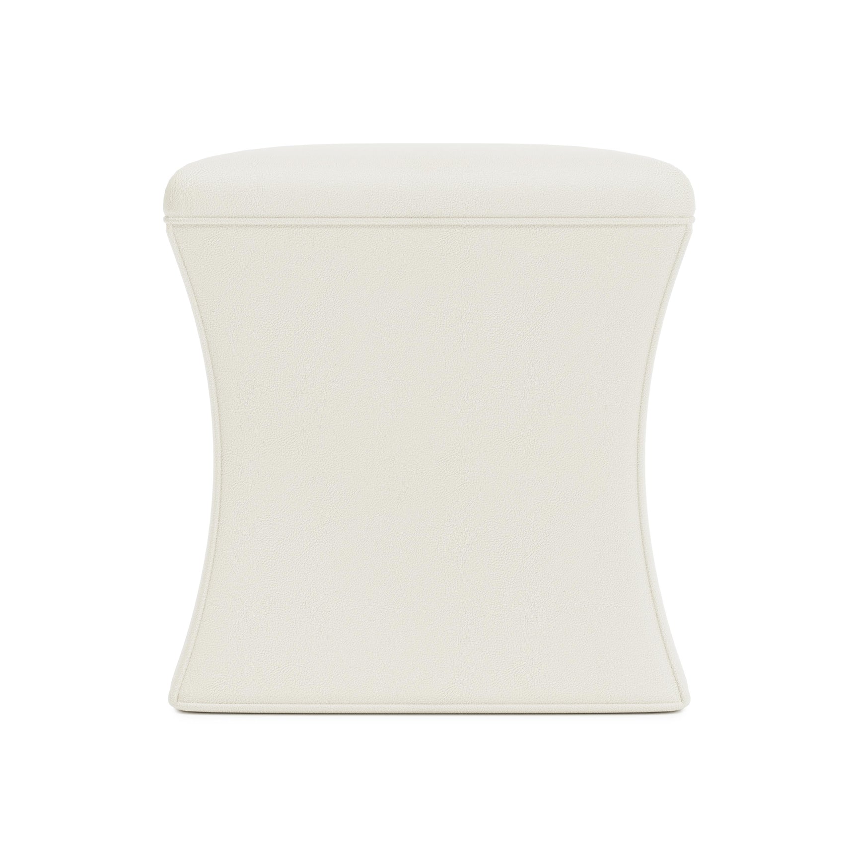 Roscoe Ivory Ottoman Without Nails - Ornate Home