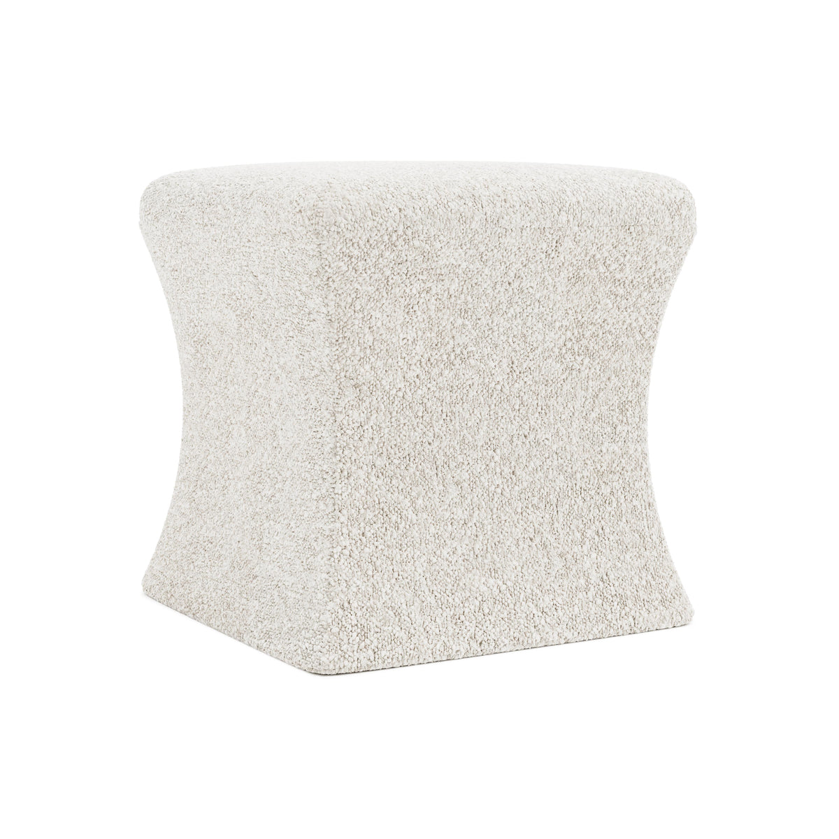 Roscoe Ivory Ottoman Without Nails - Ornate Home