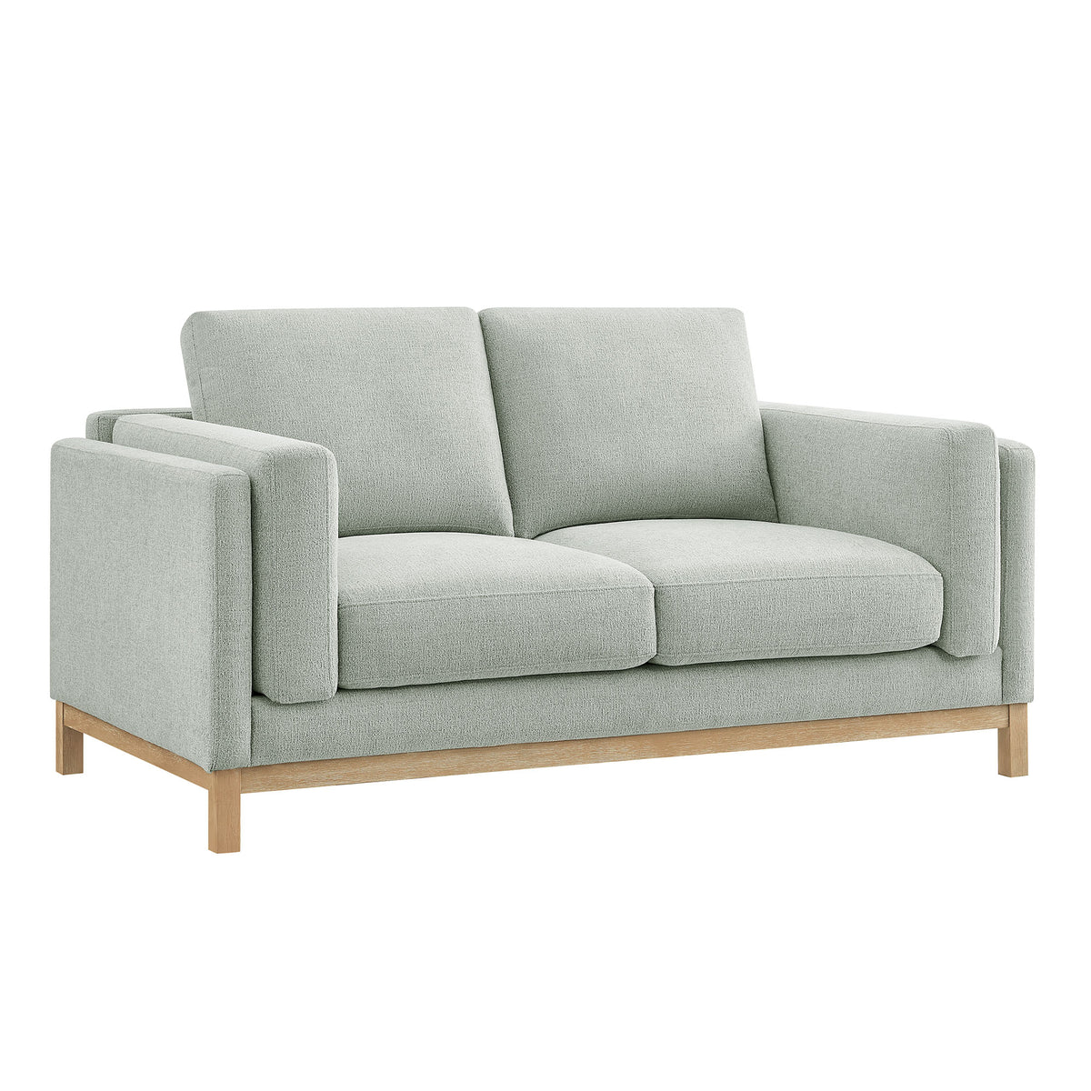 Roscoe Mist 63 inch Fabric Loveseat - Ornate Home
