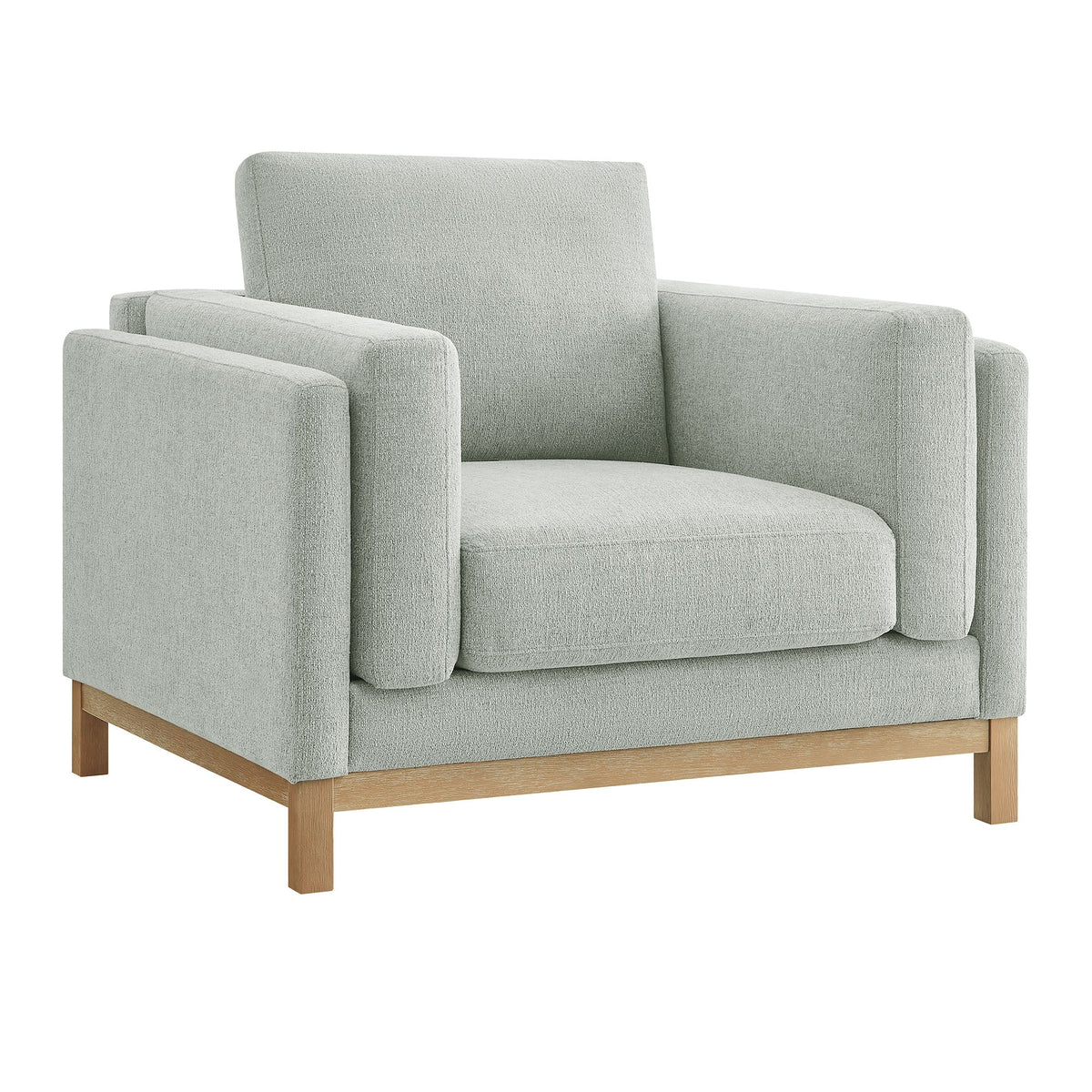 Roscoe Mist Fabric Armchair - Ornate Home