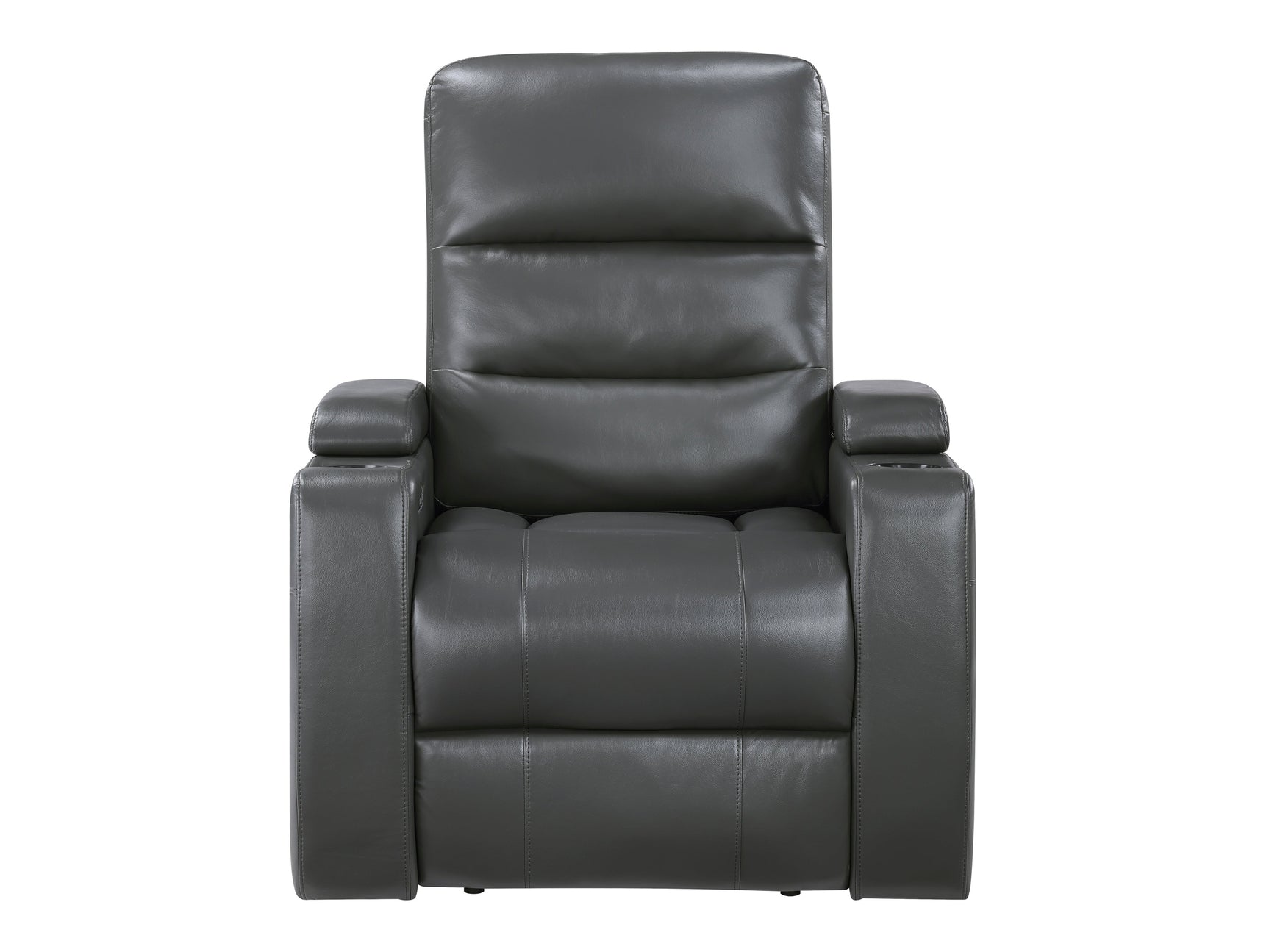 Rose Hill Gray Power Reclining Chair w/ Power Headrest - Ornate Home