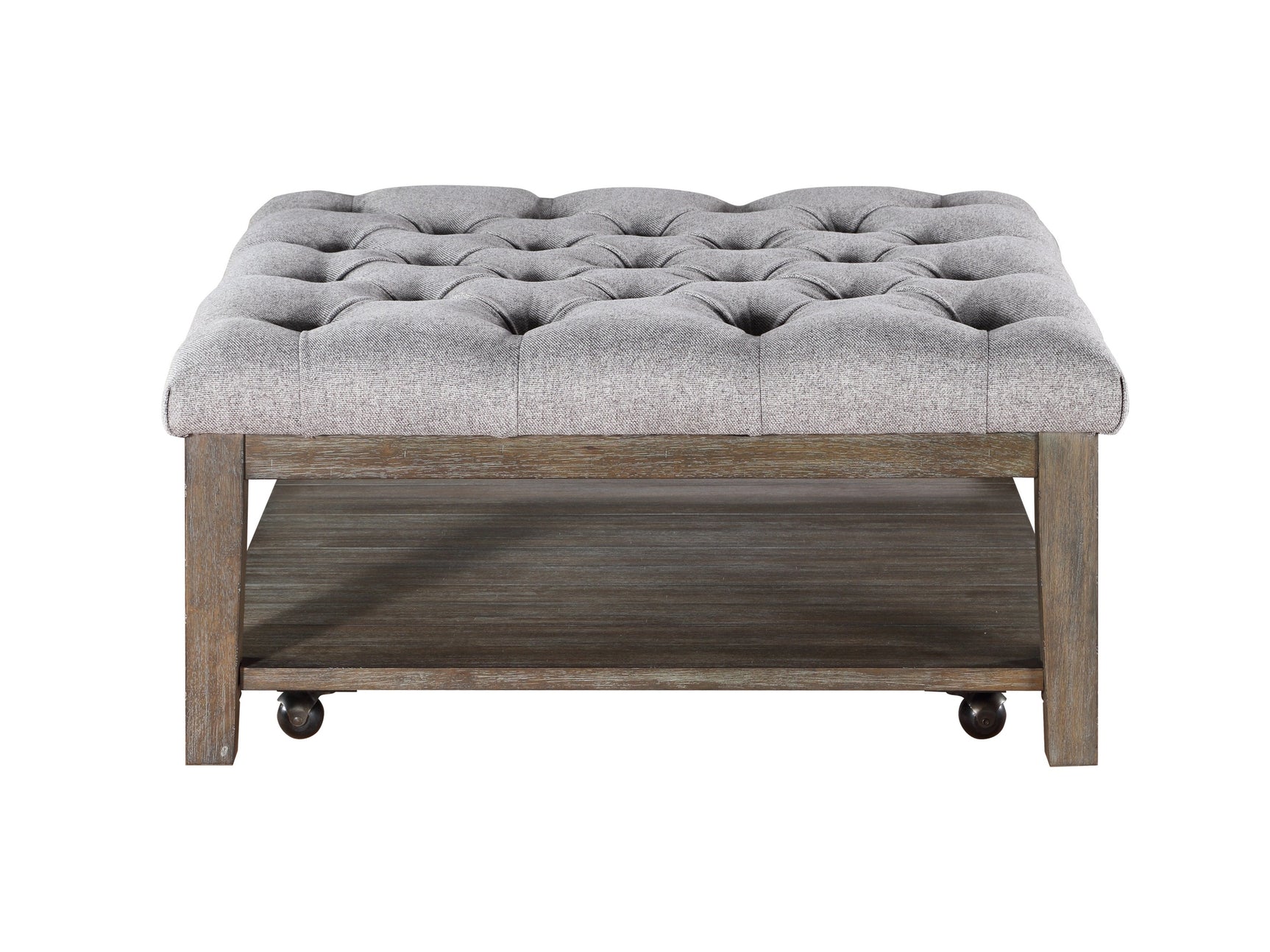 Roseboro Wire Brushed Dark Gray Cocktail Table - Ornate Home