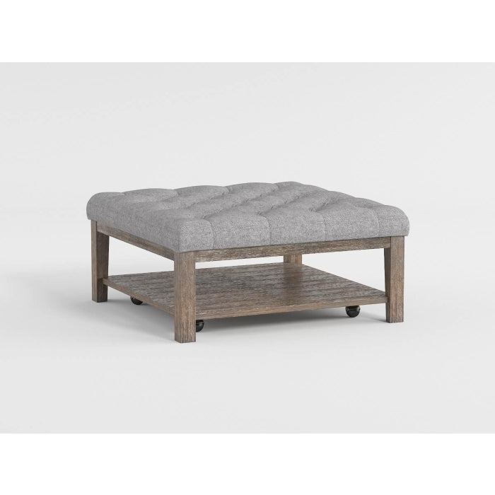 Roseboro Wire Brushed Dark Gray Cocktail Table - Ornate Home