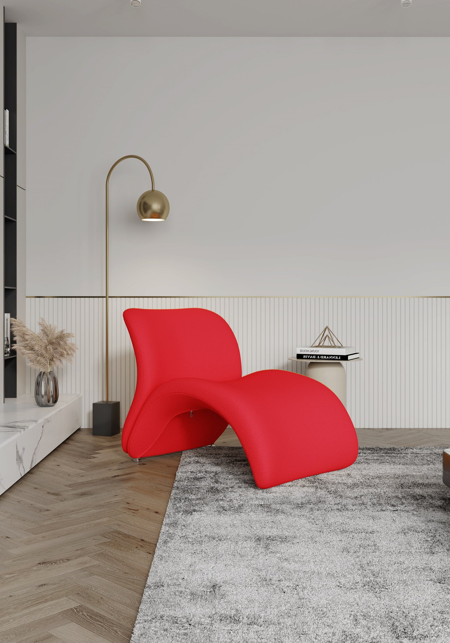 Rosebud Multi Colored Accent Chair in Red, Fuchsia Pink and Yellow (set of 3) - Ornate Home