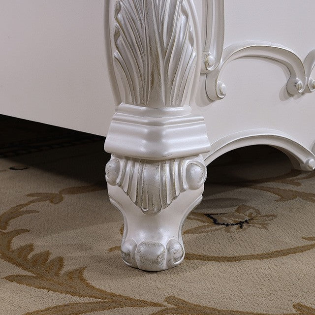 Roselli White E.King Bed - Ornate Home