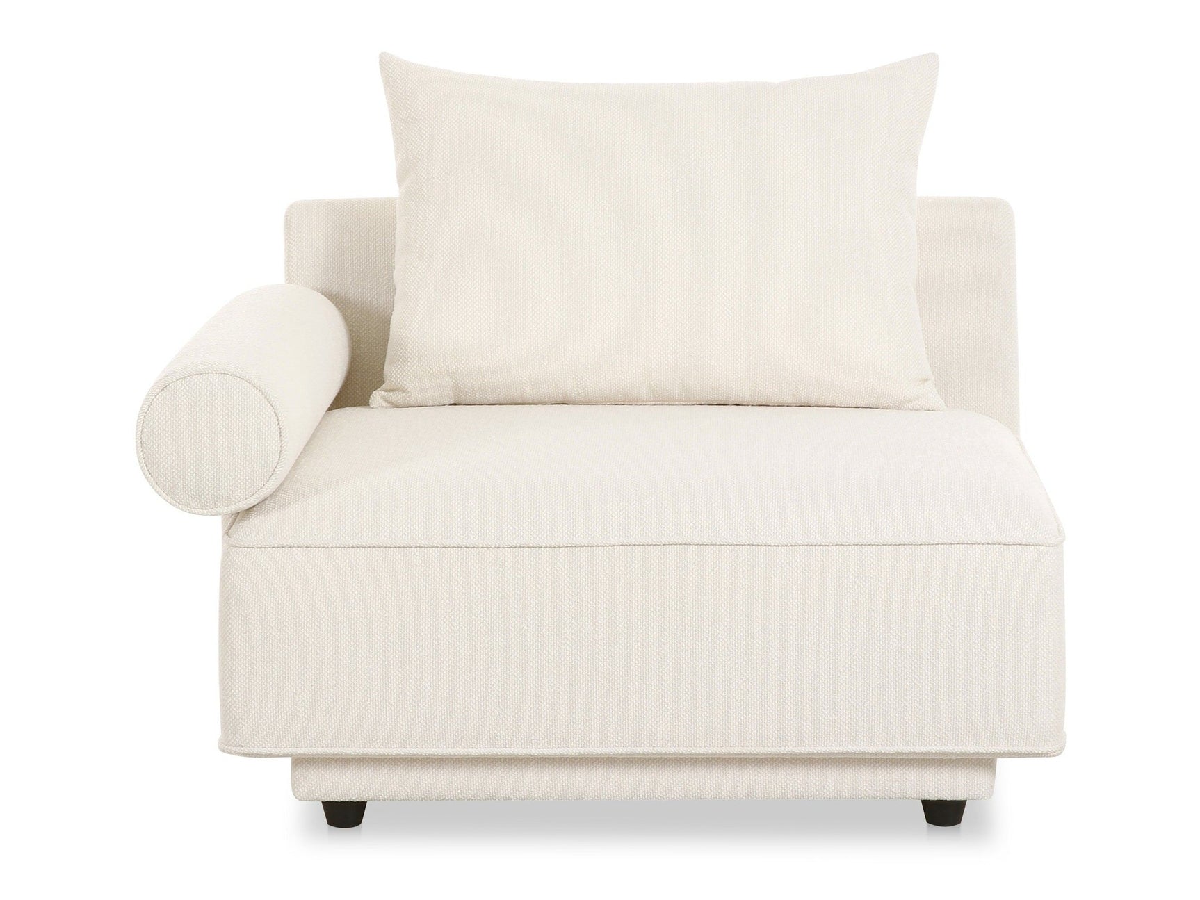 Rosello White Left Arm Facing Chair - Ornate Home