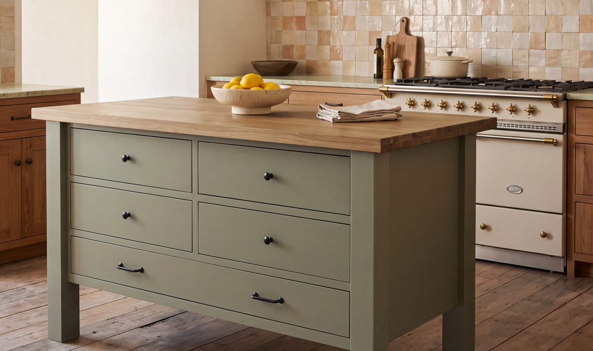 Rosemary Green Kitchen Island - Ornate Home