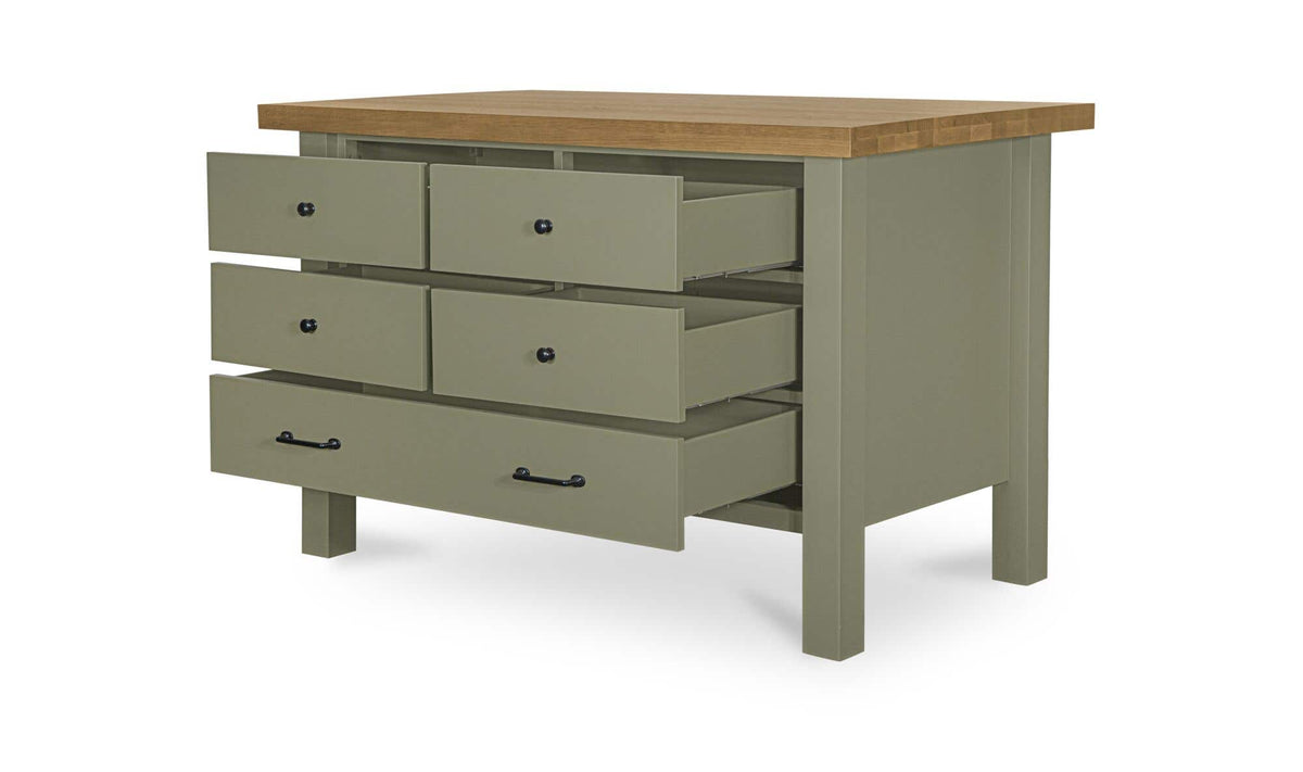Rosemary Green Kitchen Island - Ornate Home