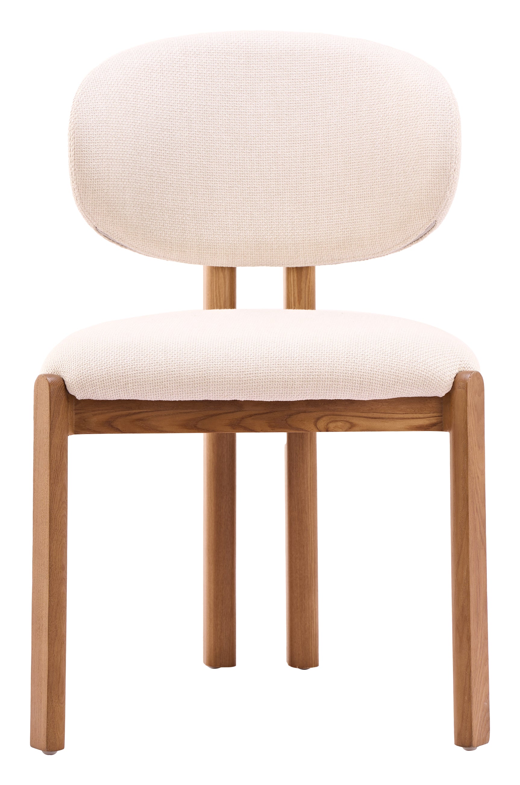 Rosetta Beige & Walnut Dining Chair (Set of 2)