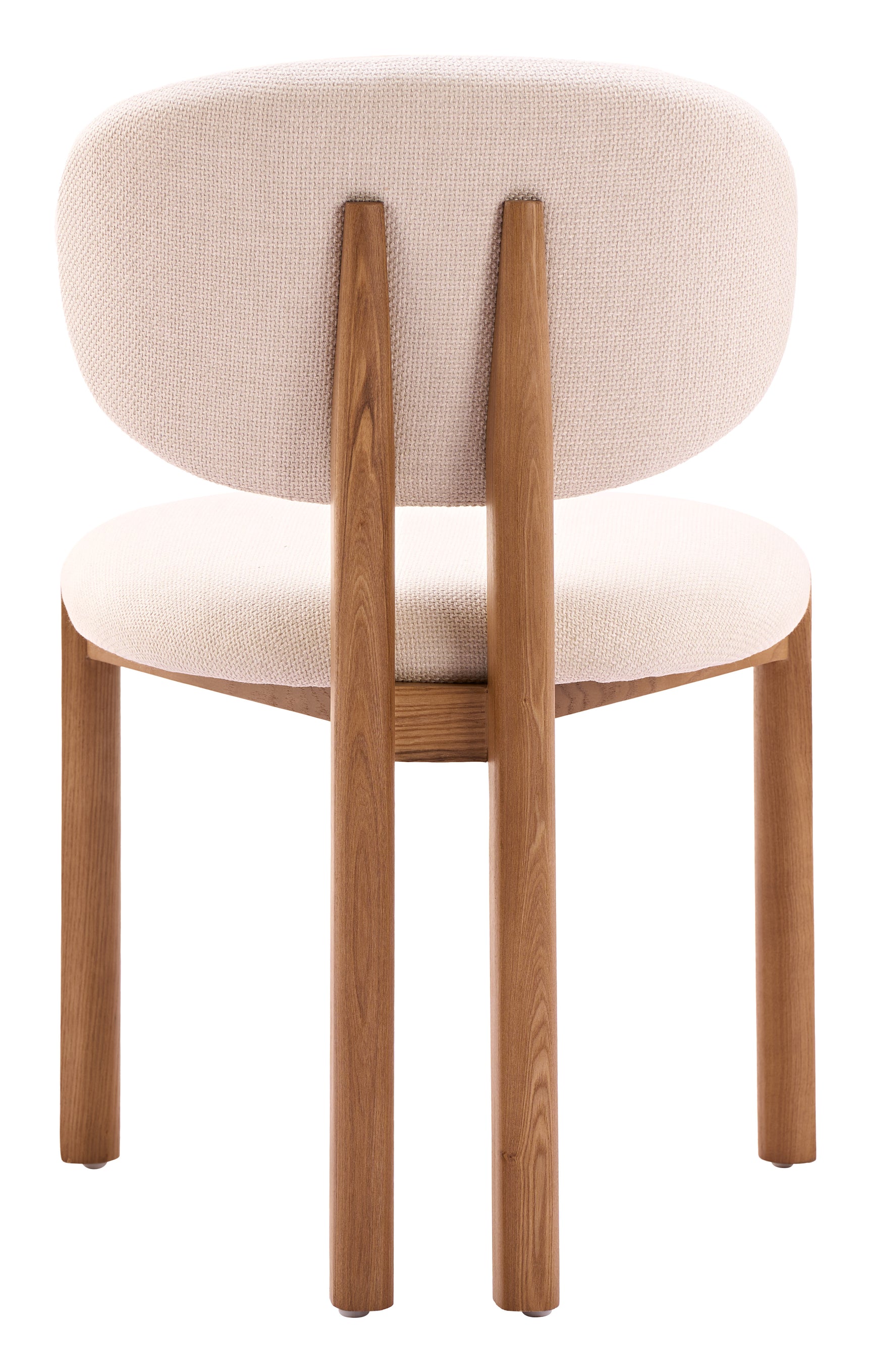 Rosetta Beige & Walnut Dining Chair (Set of 2)