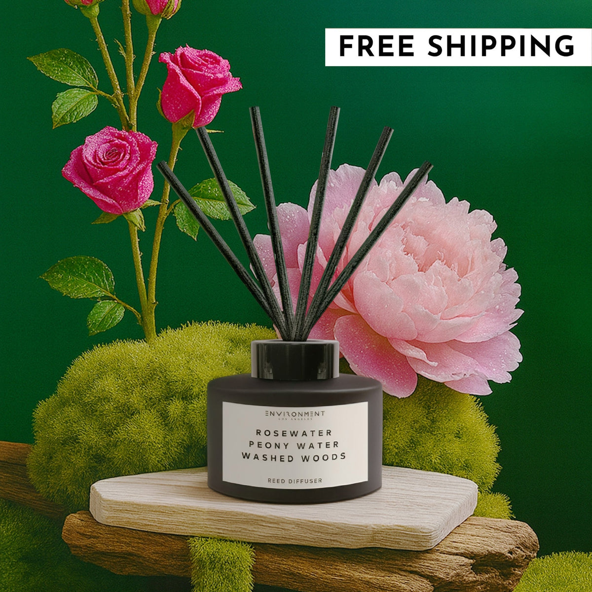 Rosewater | Peony Water | Washed Woods Diffuser (Inspired by Issey Miyake L'Eau d'Issey®) - Ornate Home