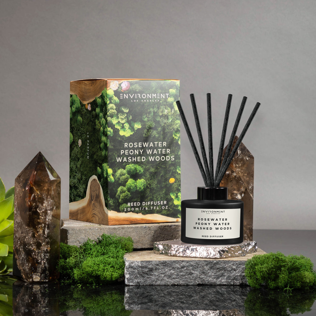 Rosewater | Peony Water | Washed Woods Diffuser (Inspired by Issey Miyake L'Eau d'Issey®) - Ornate Home