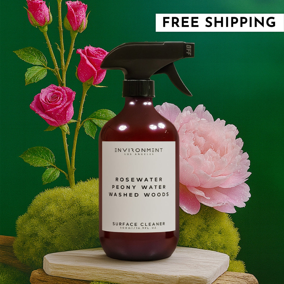 Rosewater | Peony Water | Washed Woods Surface Cleaner (Inspired by Issey Miyake L'Eau d'Issey®) - Ornate Home