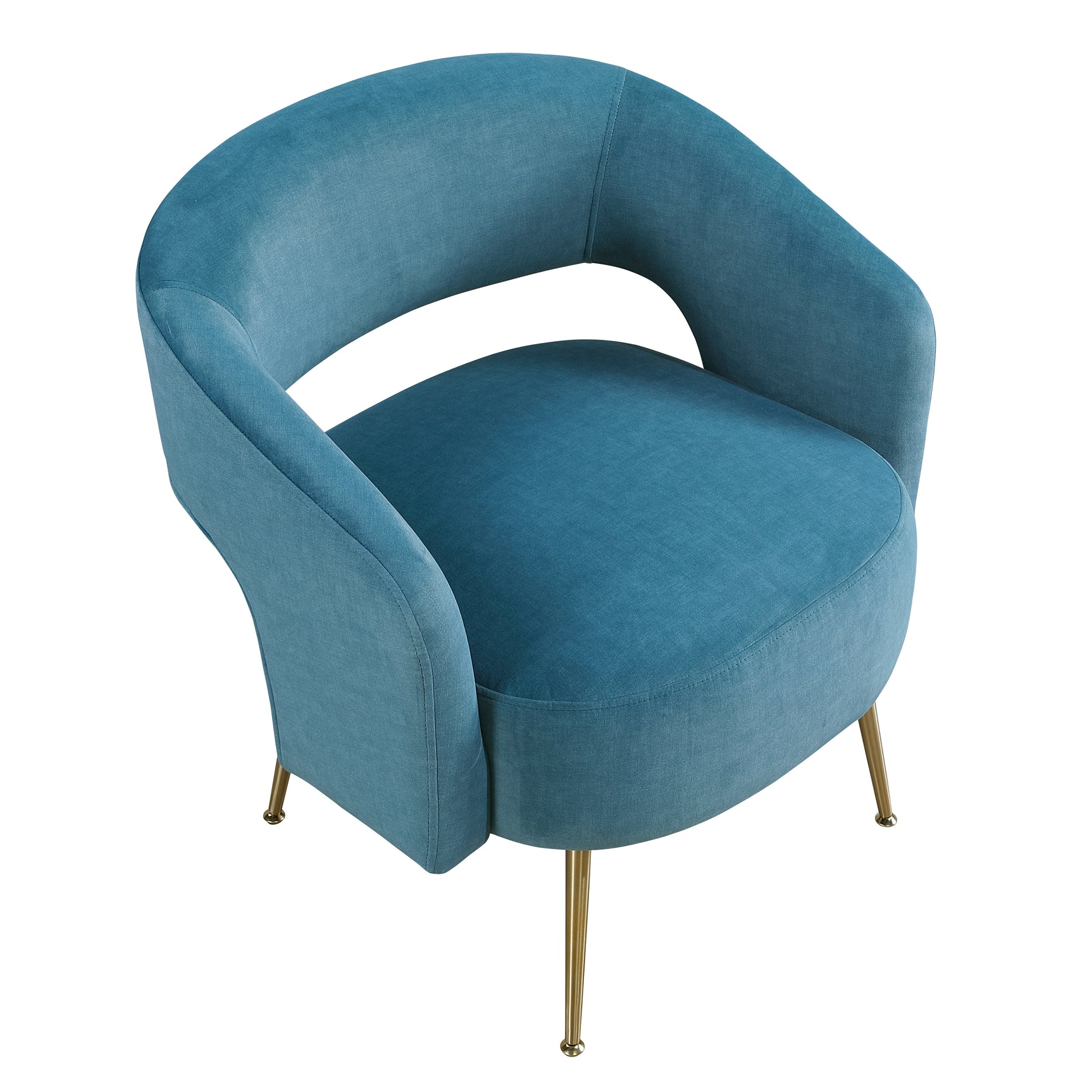 Roslyn Dark Teal Accent Chair - Ornate Home