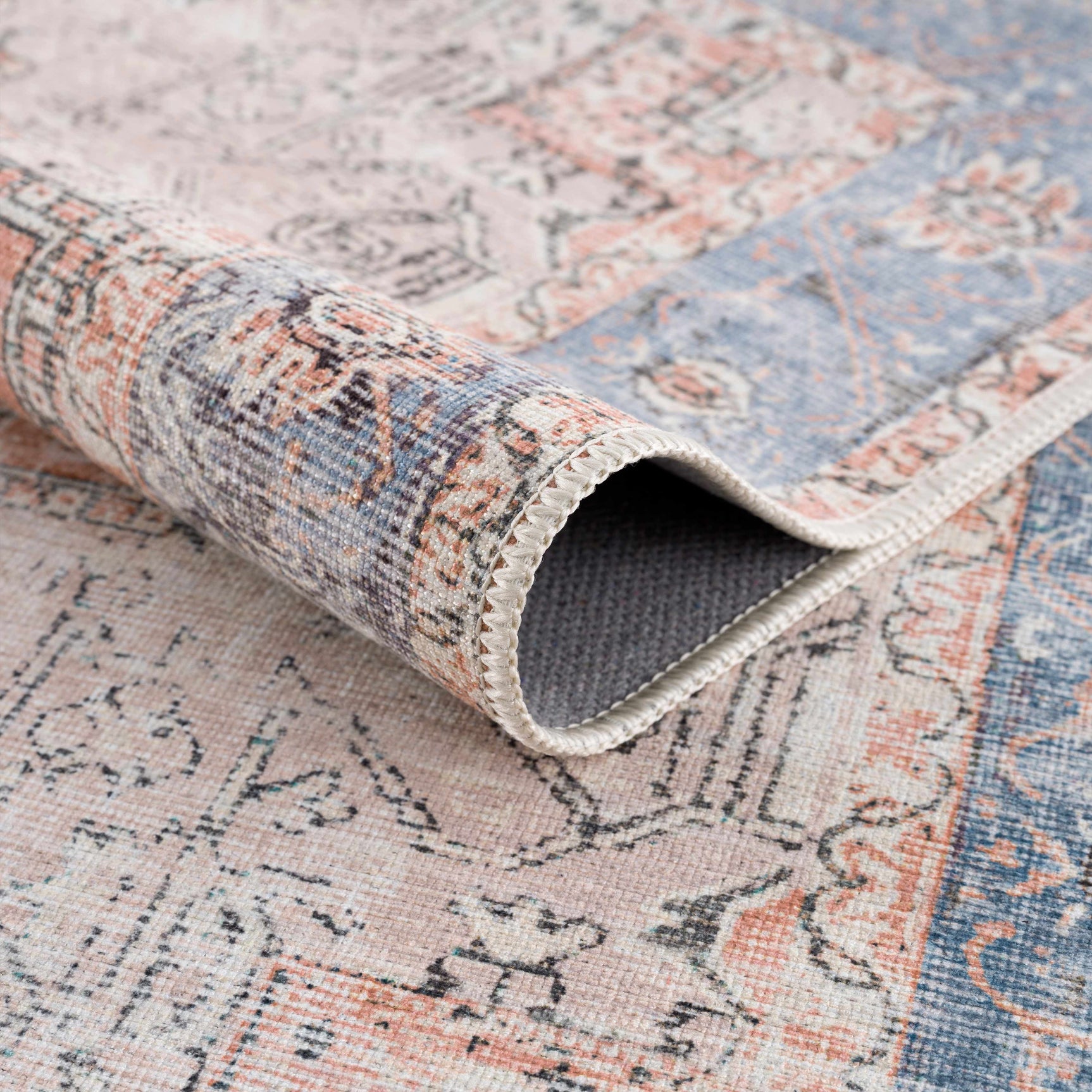 Rosman Distressed Washable Area Rug - Ornate Home