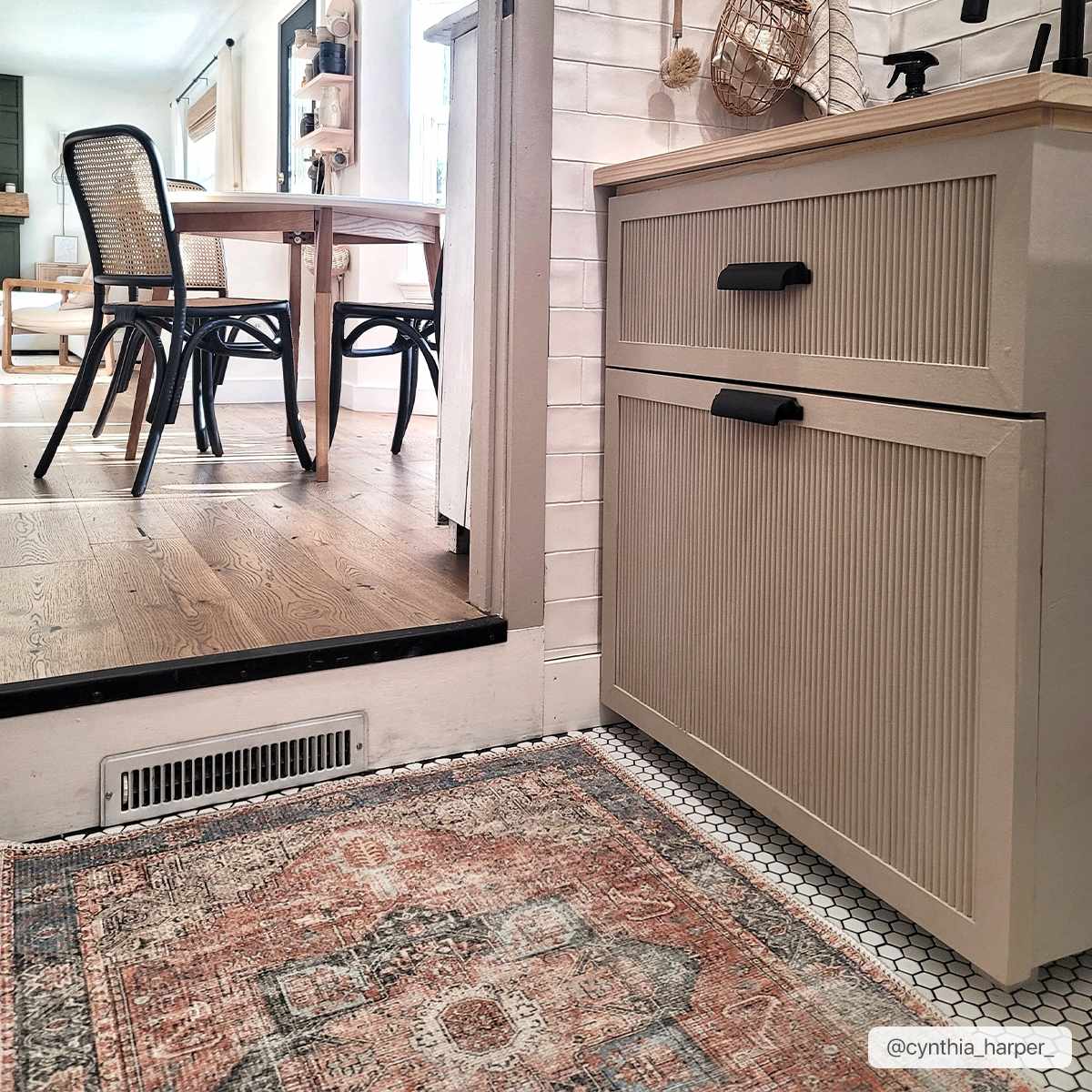 Rosman Distressed Washable Area Rug - Ornate Home