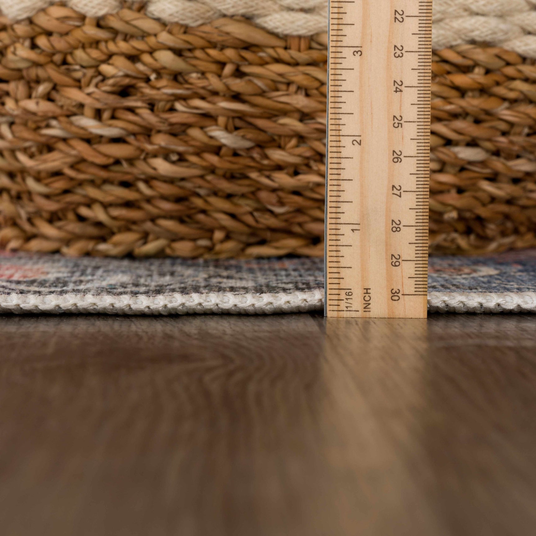 Rosman Distressed Washable Rug - Ornate Home