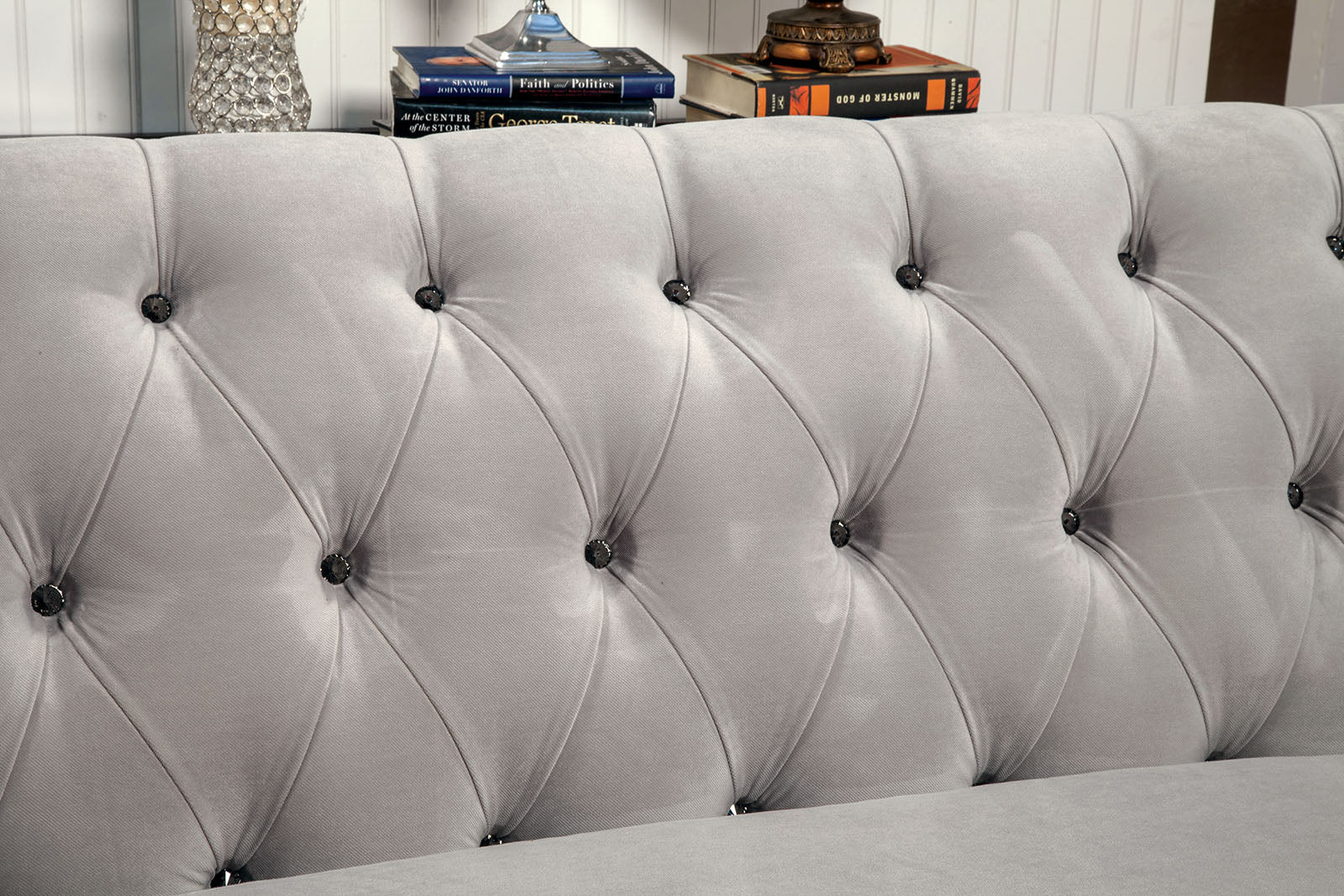 Rotterdam Warm Gray/Black/Silver Sectional - Ornate Home