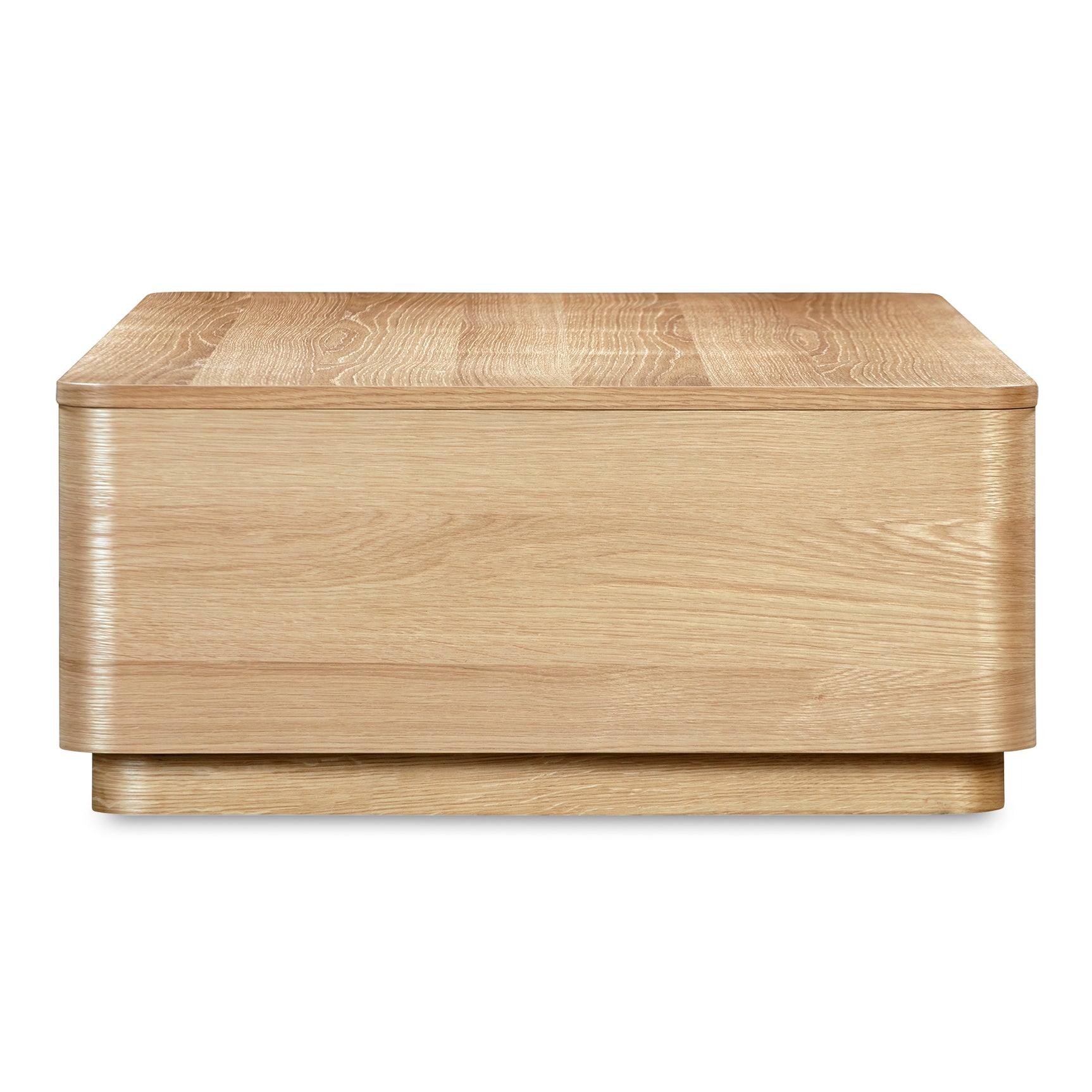 Round Natural Oak Off Coffee Table - Ornate Home