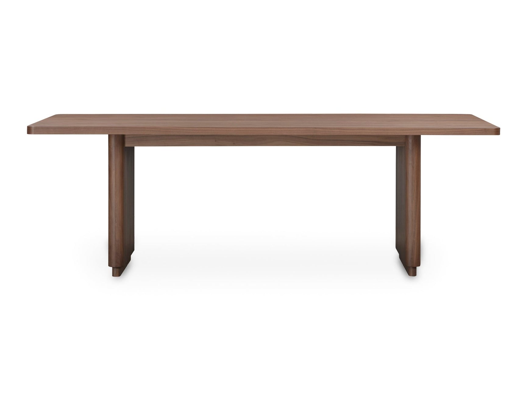 Round Off Walnut Brown Small Dining Table - Ornate Home