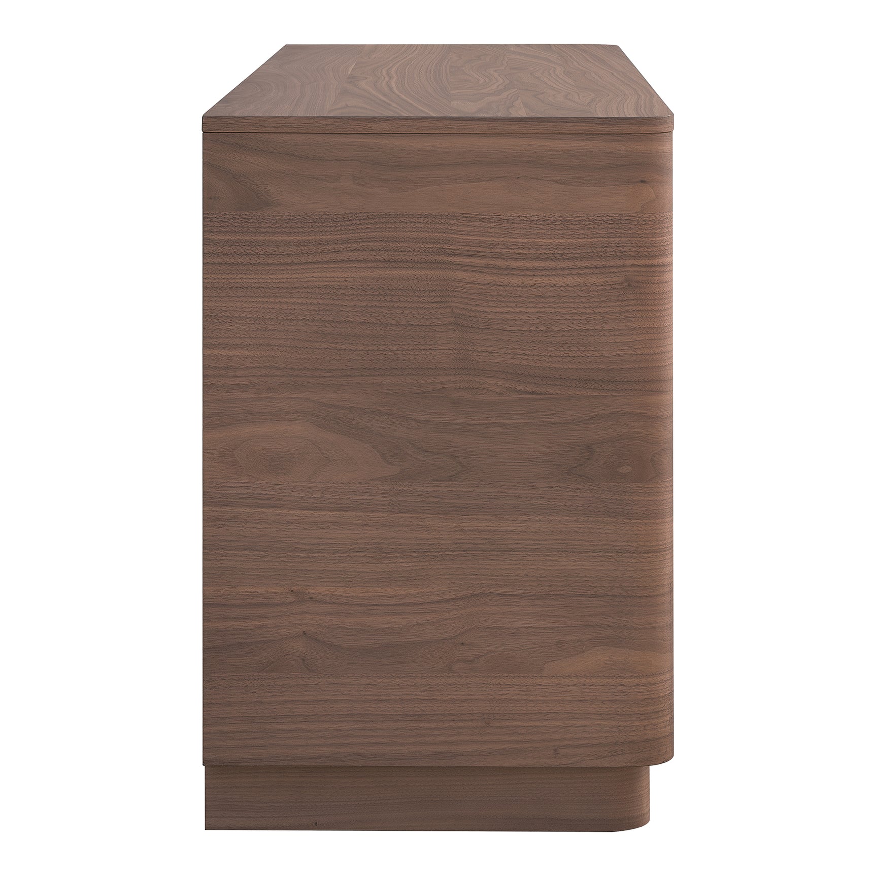Round Off Walnut BrownDresser - Ornate Home