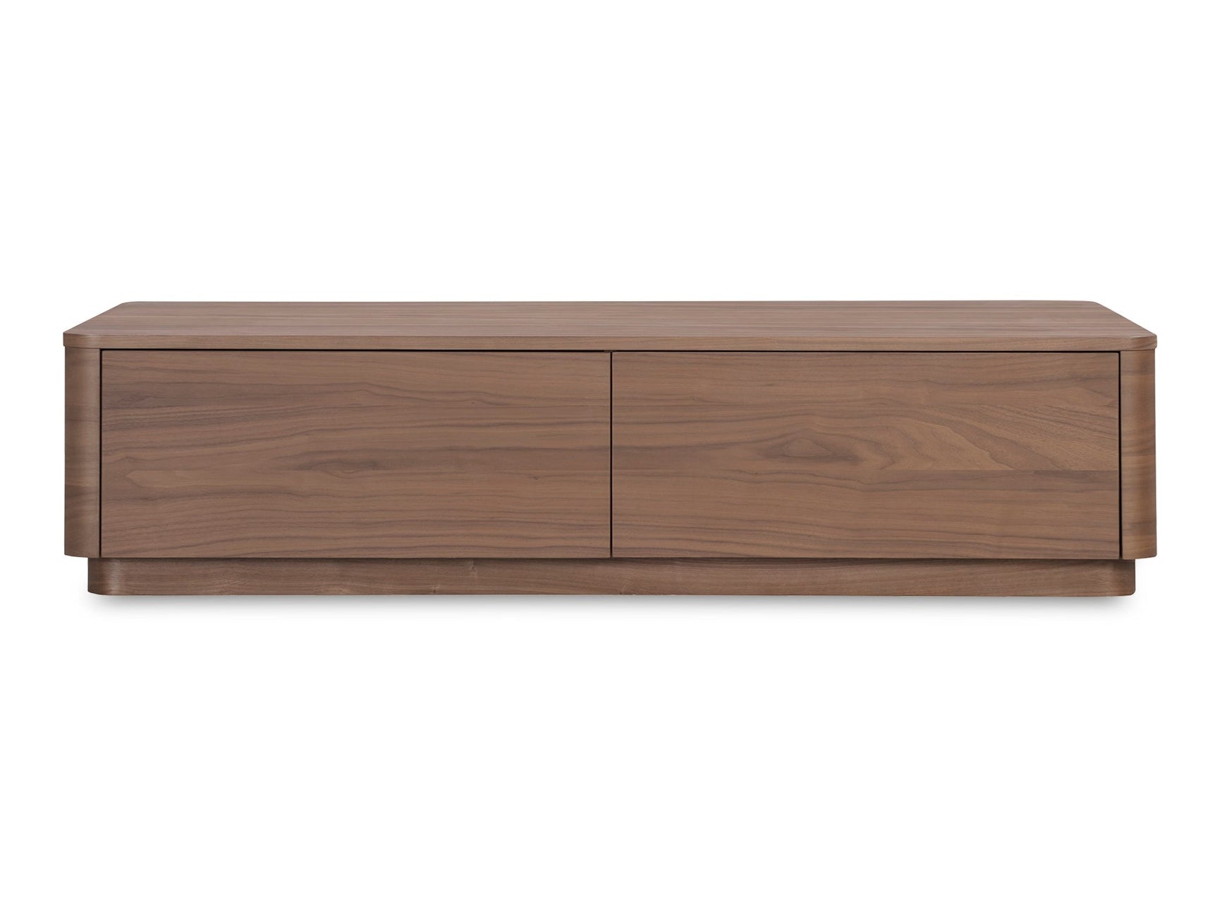 Round Walnut Brown Off Coffee Table - Ornate Home