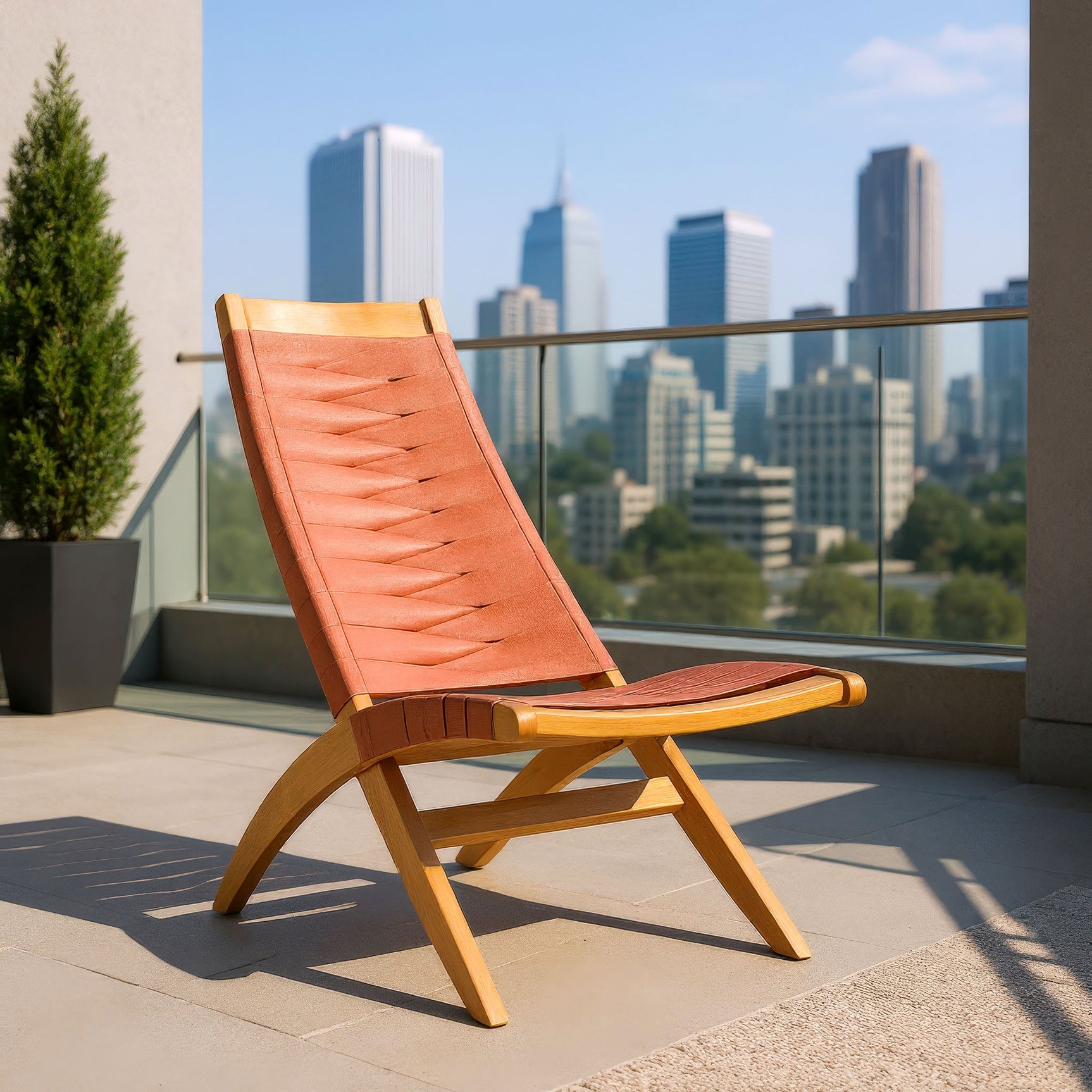 Rova Terracotta Lounge Chair