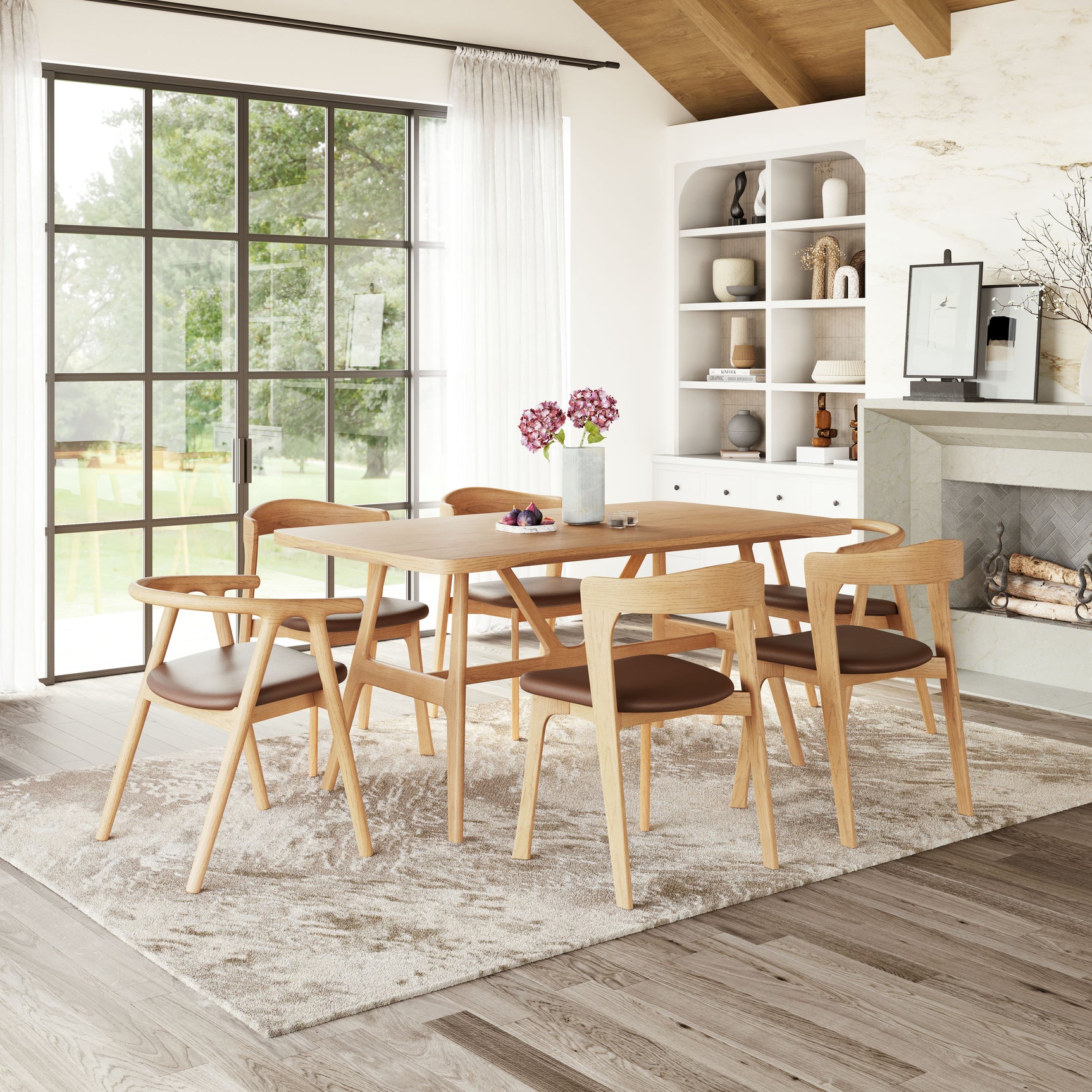 Rovina Natural Dining Table - Ornate Home
