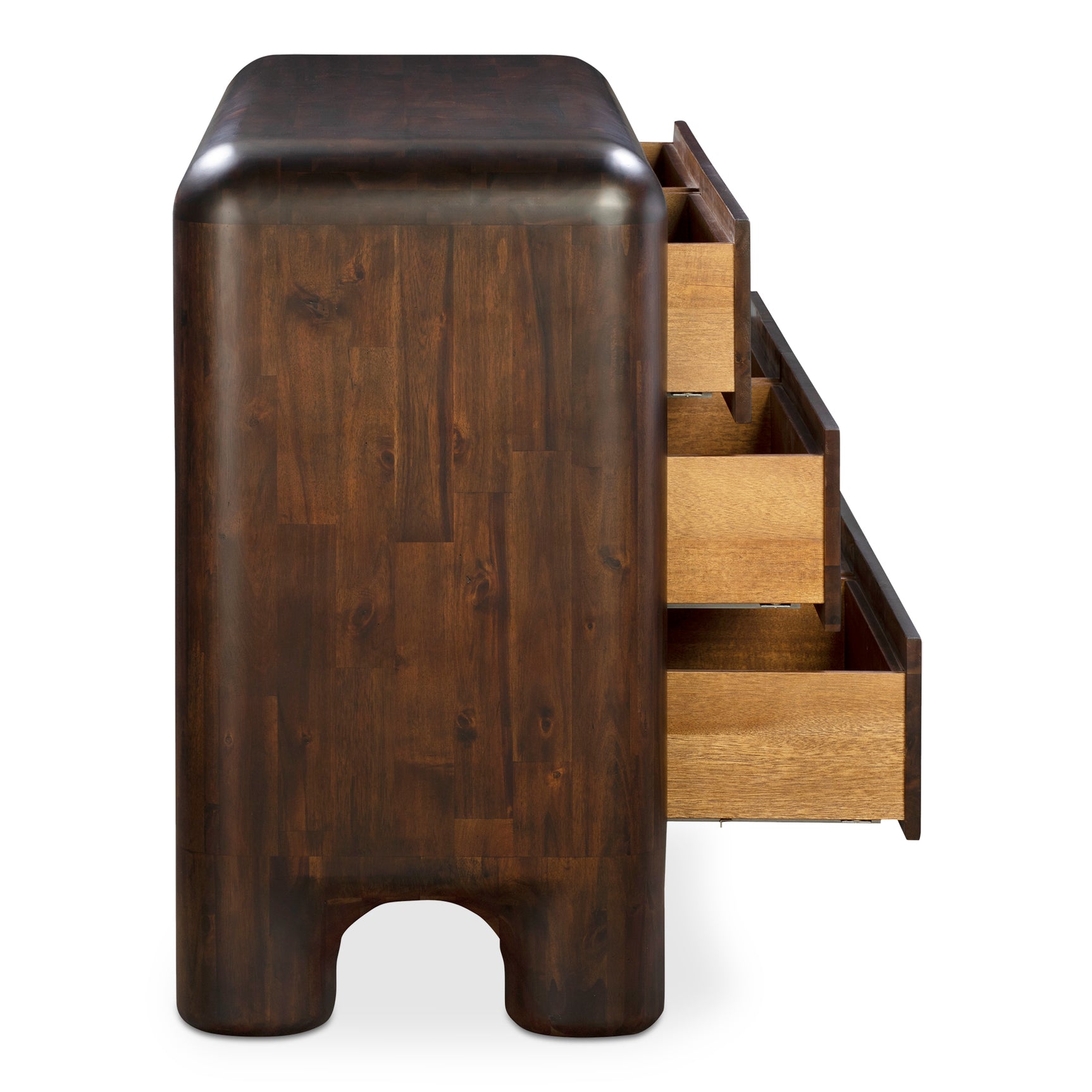 Rowan Dark Brown 6 Drawer Dresser - Ornate Home